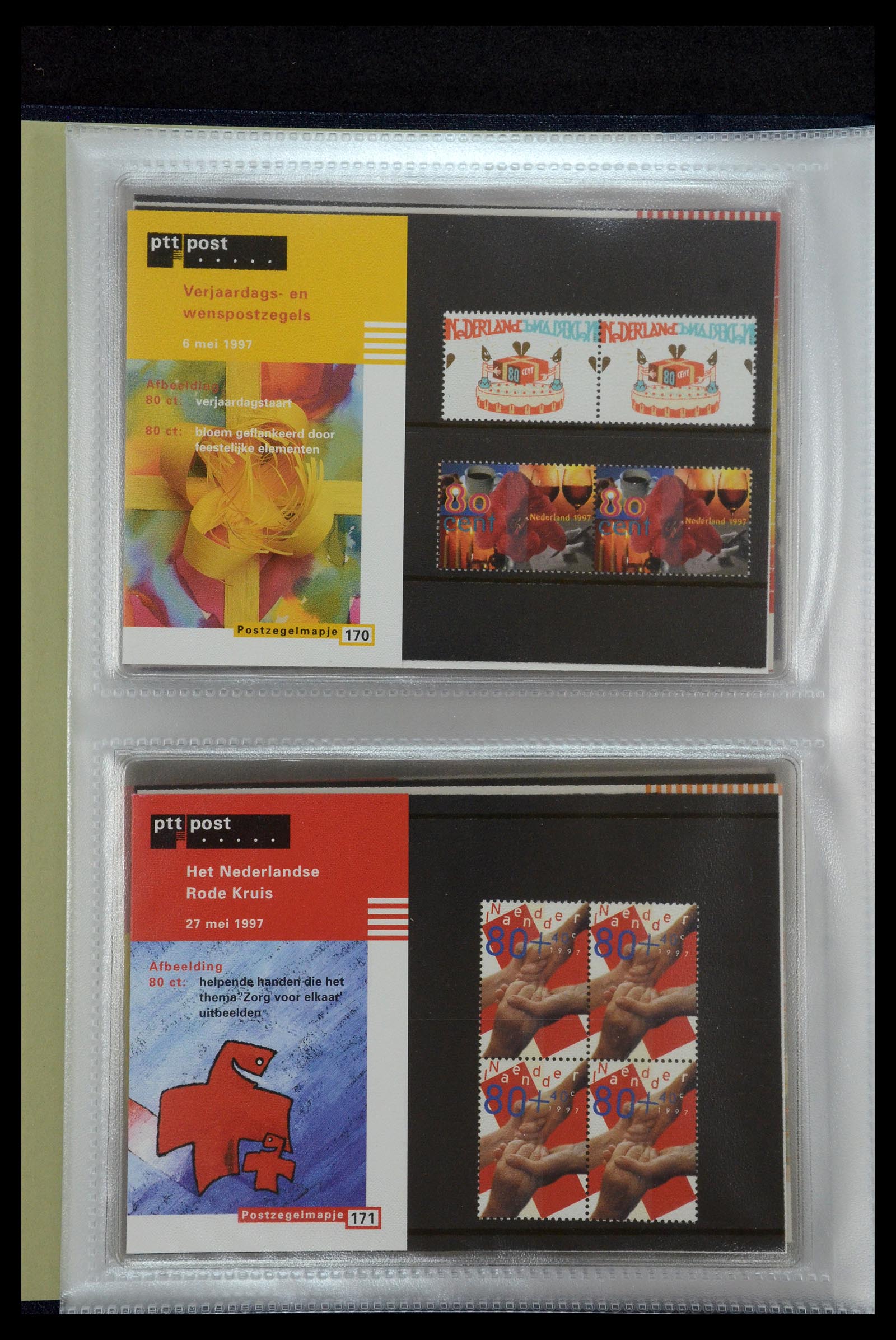 35144 088 - Postzegelverzameling 35144 Nederland PTT mapjes 1982-2021!
