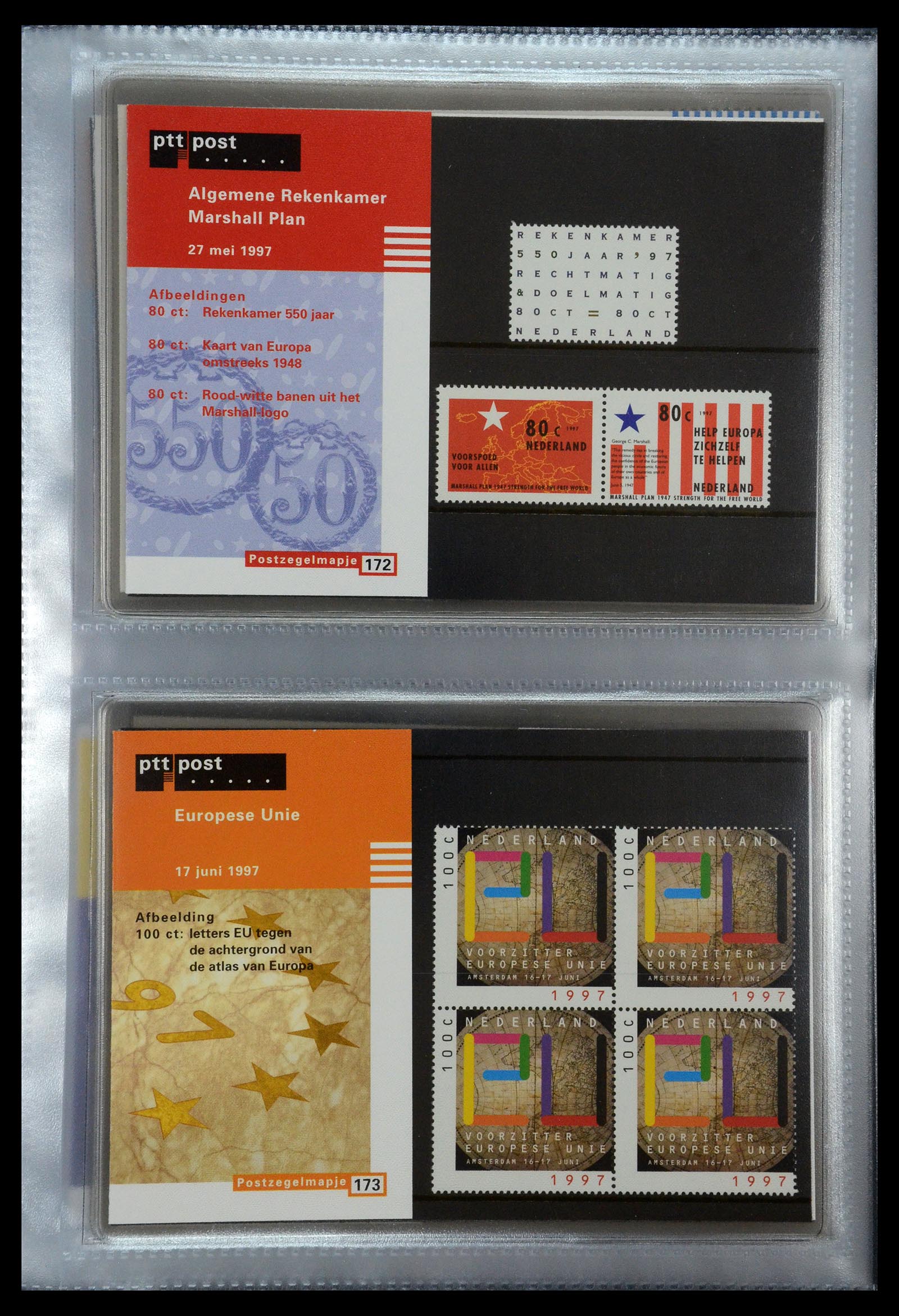 35144 089 - Postzegelverzameling 35144 Nederland PTT mapjes 1982-2021!