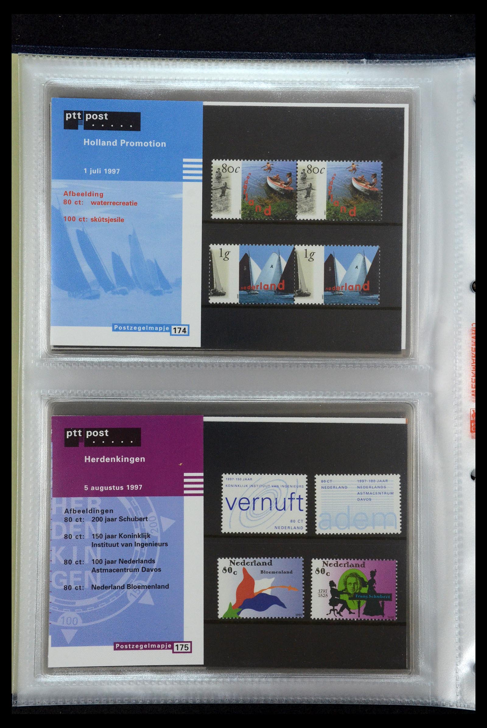 35144 090 - Postzegelverzameling 35144 Nederland PTT mapjes 1982-2021!