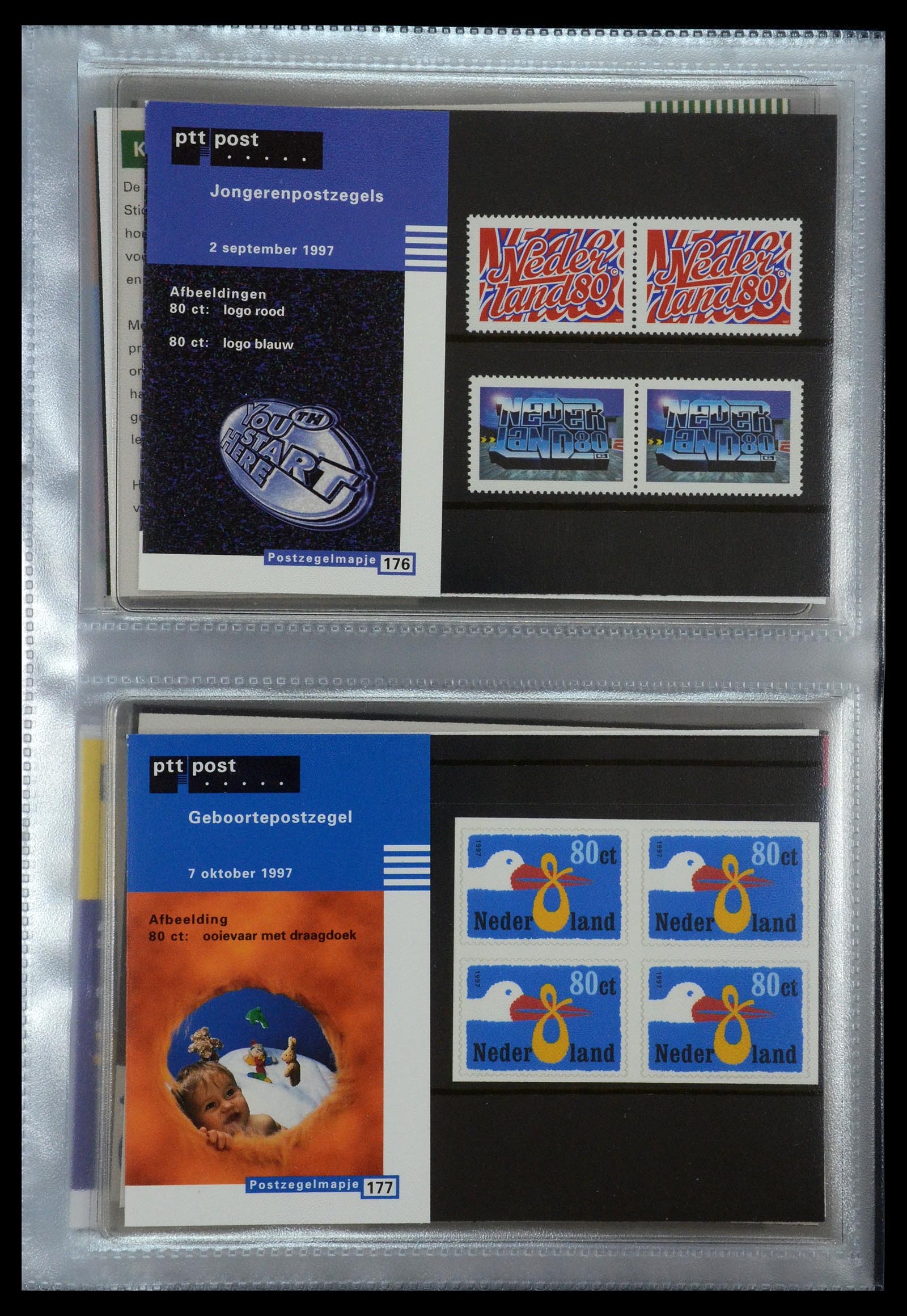 35144 091 - Postzegelverzameling 35144 Nederland PTT mapjes 1982-2021!