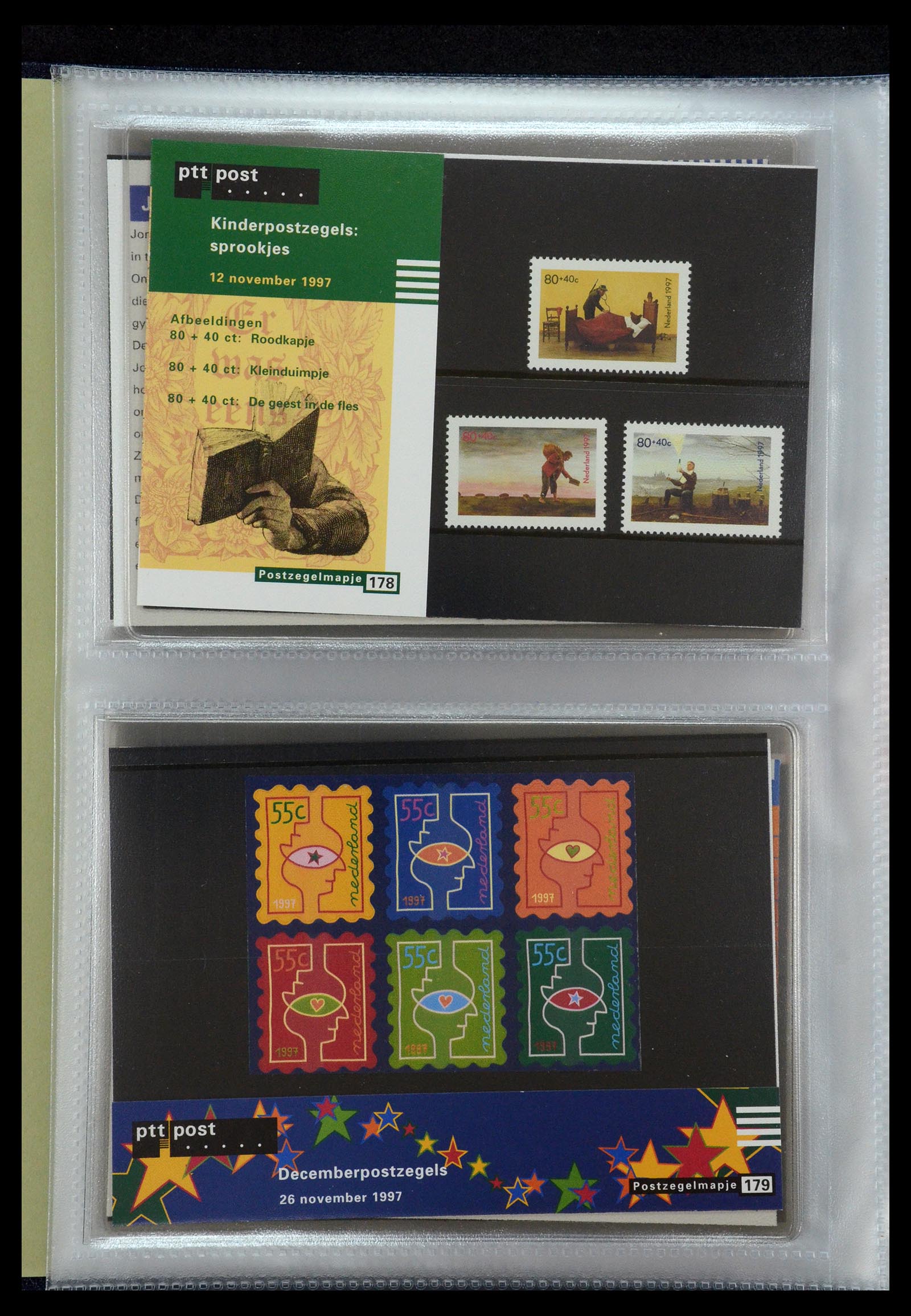 35144 092 - Postzegelverzameling 35144 Nederland PTT mapjes 1982-2021!