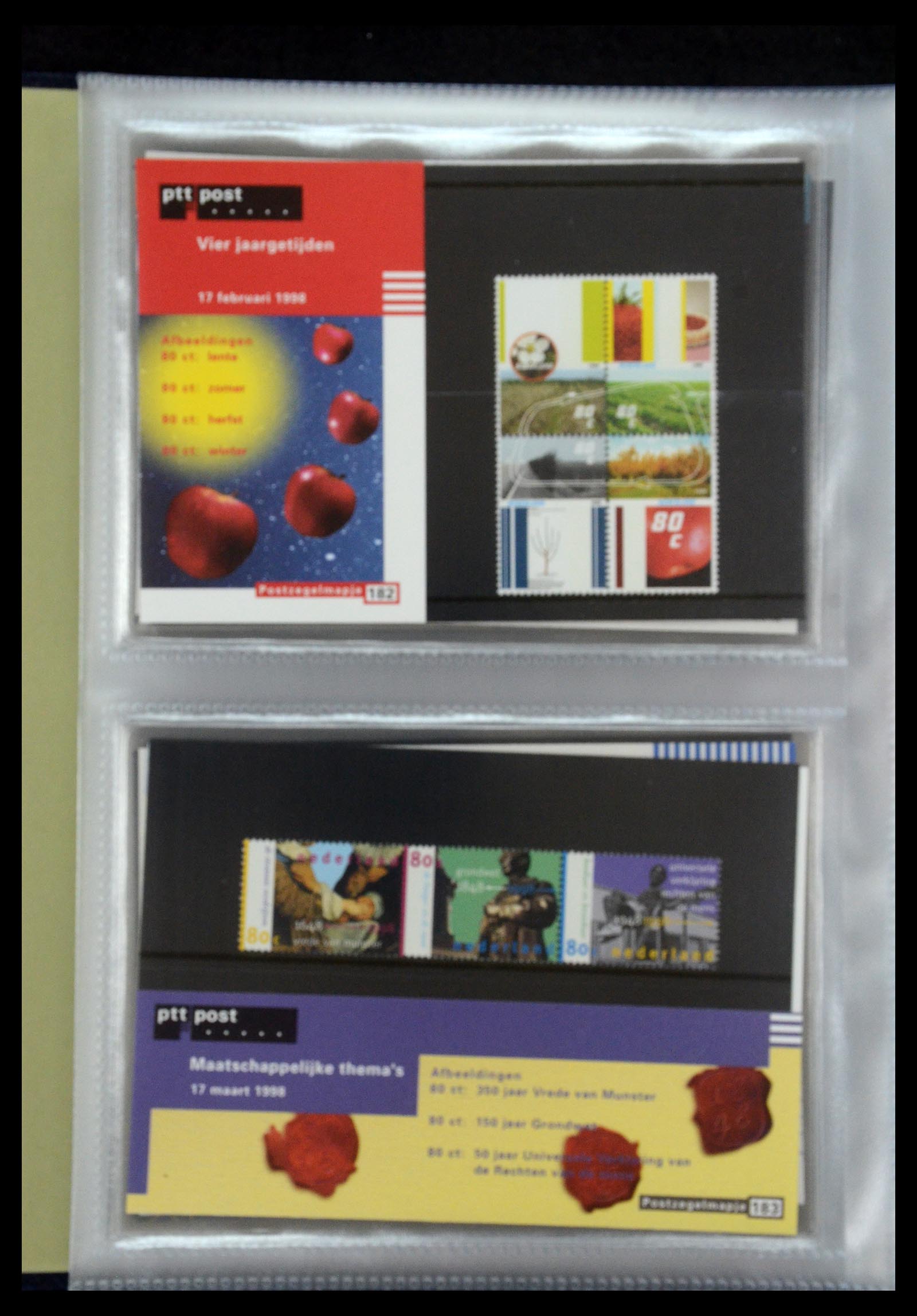35144 094 - Postzegelverzameling 35144 Nederland PTT mapjes 1982-2021!