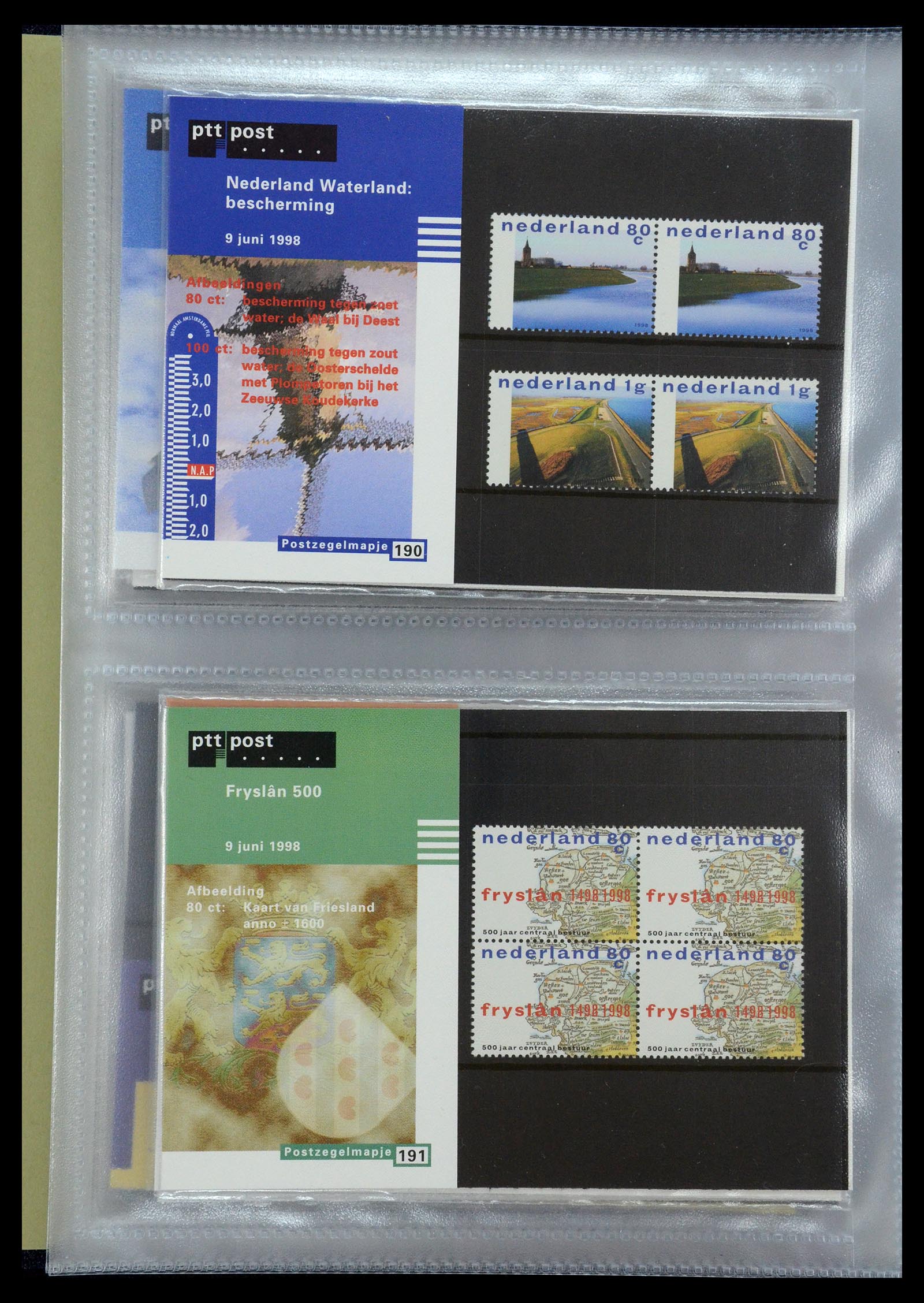 35144 098 - Postzegelverzameling 35144 Nederland PTT mapjes 1982-2021!