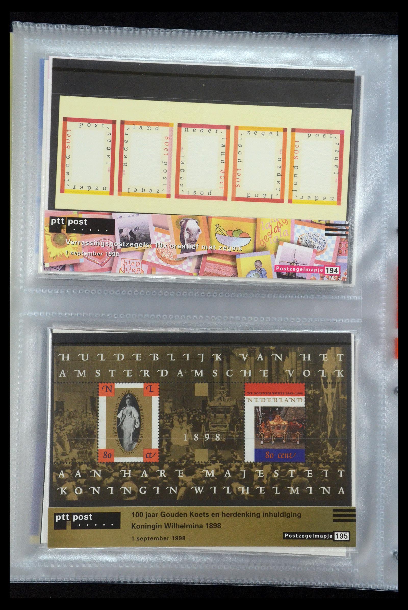 35144 100 - Postzegelverzameling 35144 Nederland PTT mapjes 1982-2021!