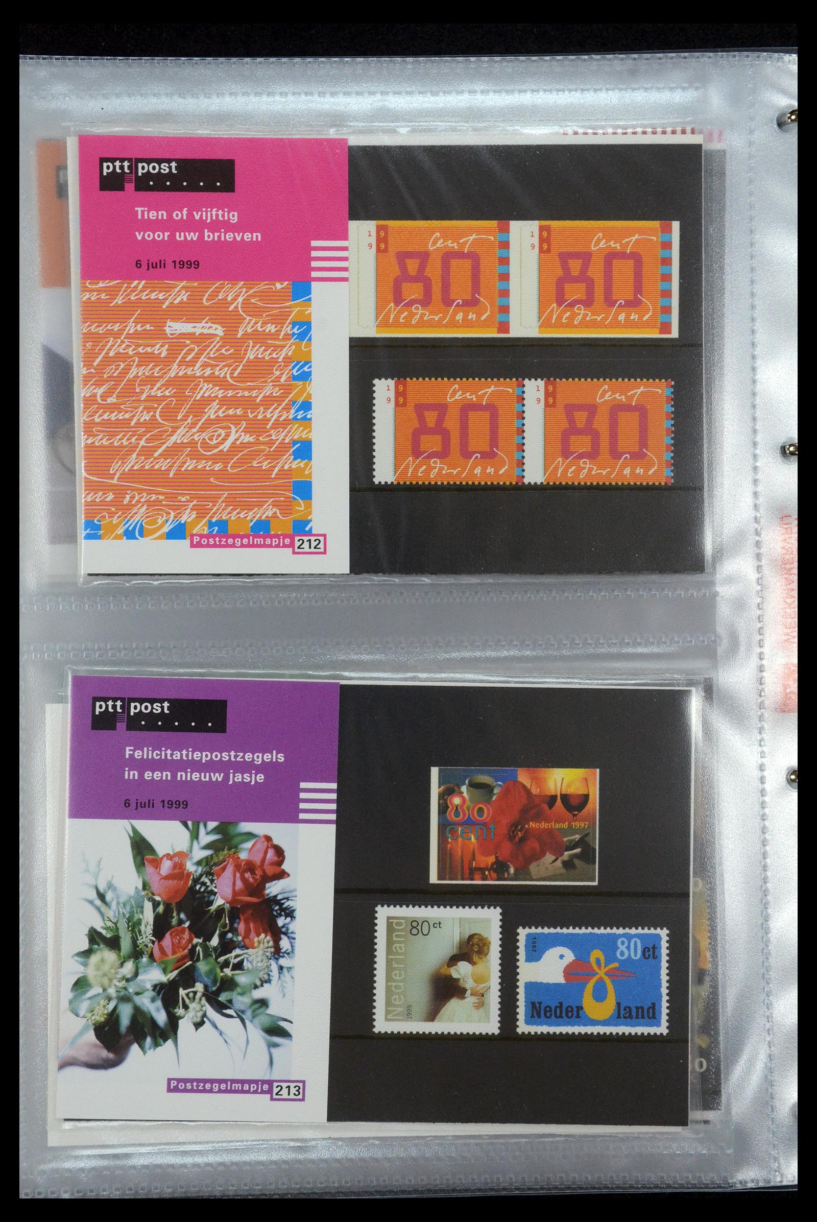 35144 110 - Postzegelverzameling 35144 Nederland PTT mapjes 1982-2021!
