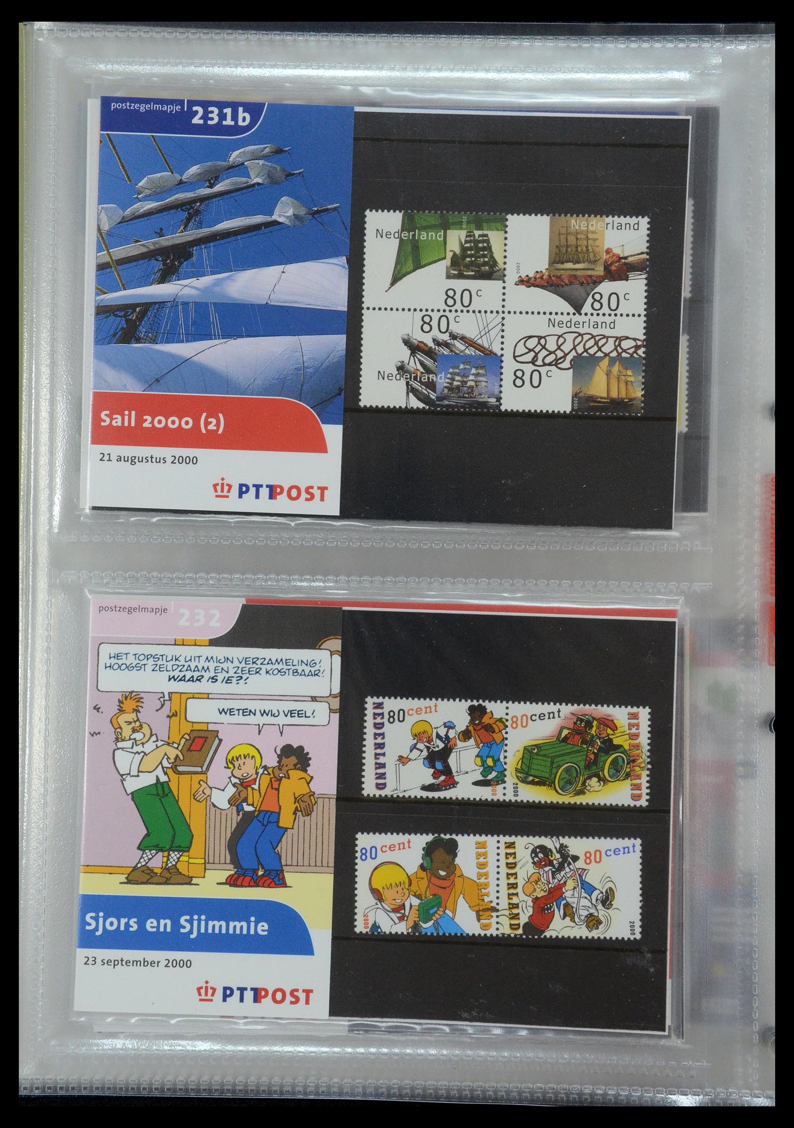 35144 122 - Postzegelverzameling 35144 Nederland PTT mapjes 1982-2021!