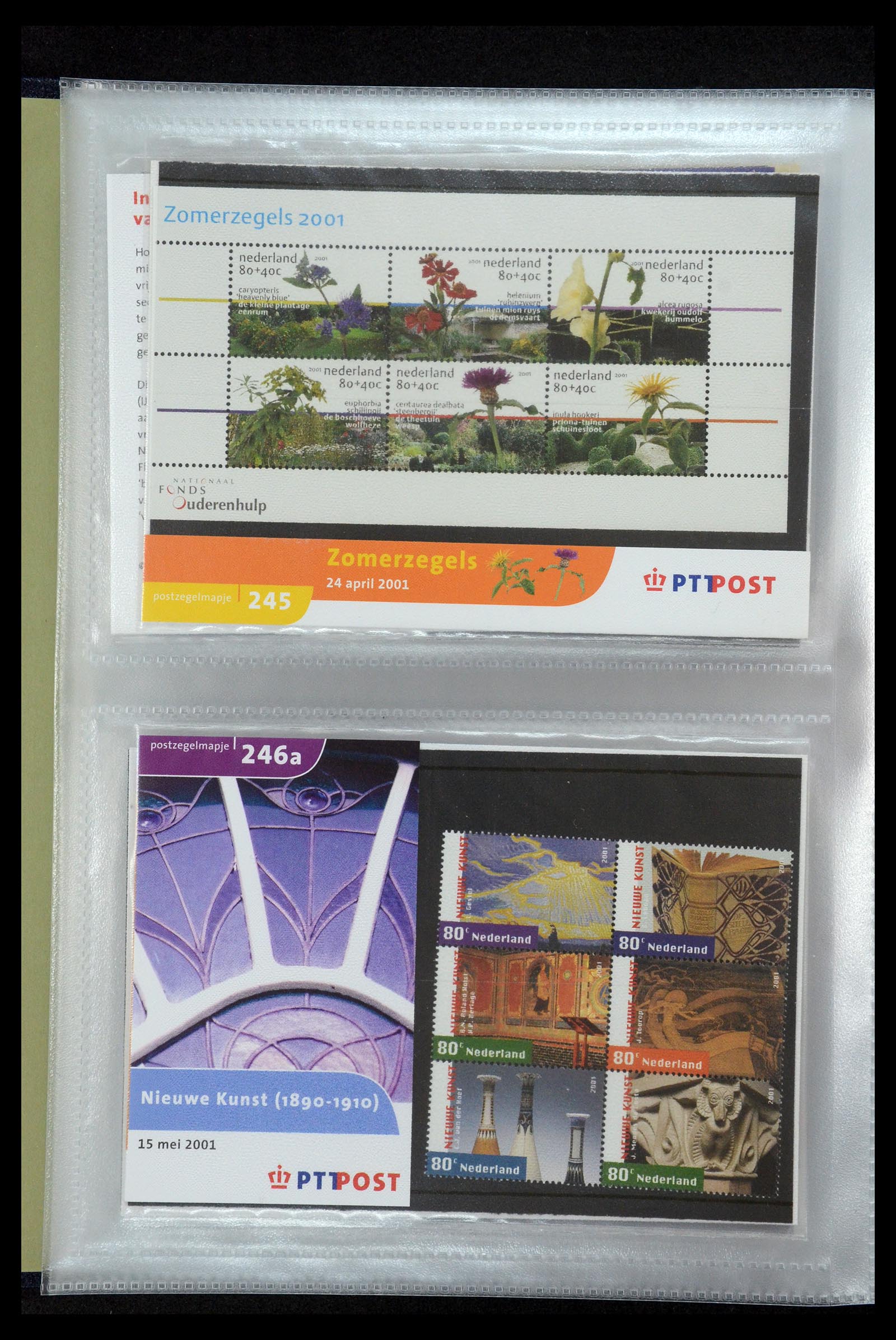 35144 130 - Postzegelverzameling 35144 Nederland PTT mapjes 1982-2021!