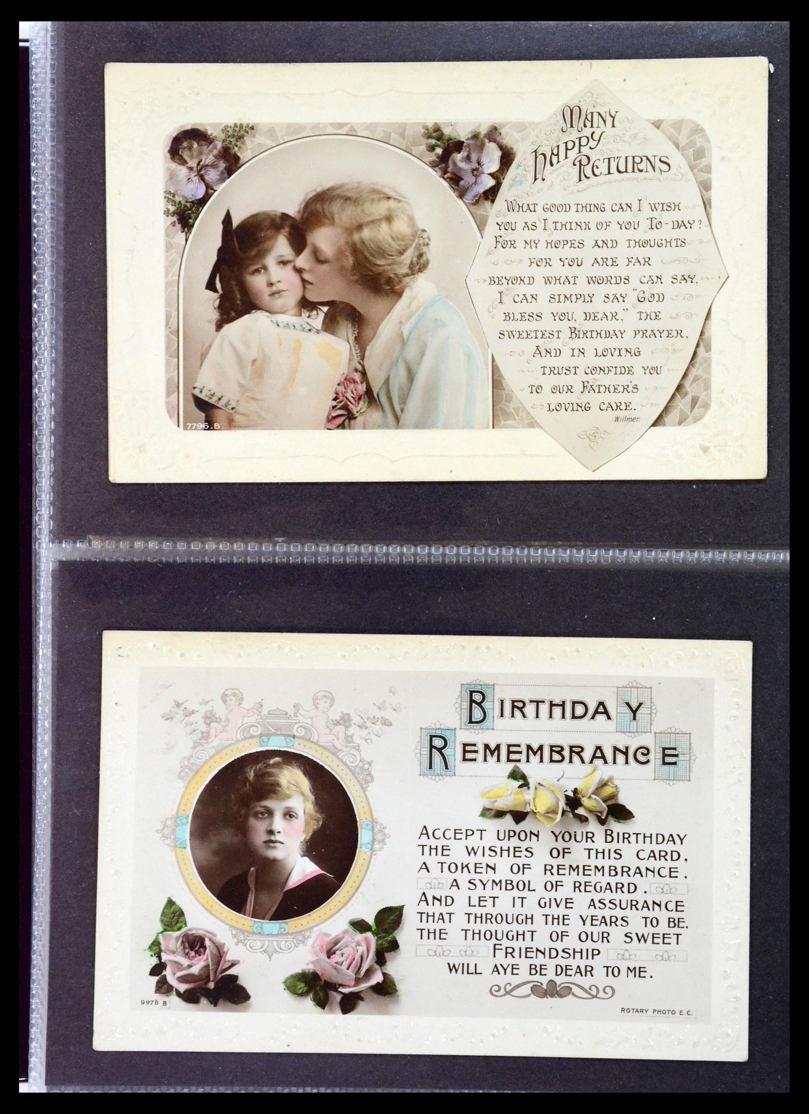 35149 143 - Postzegelverzameling 35149 Engeland ansichtkaarten.