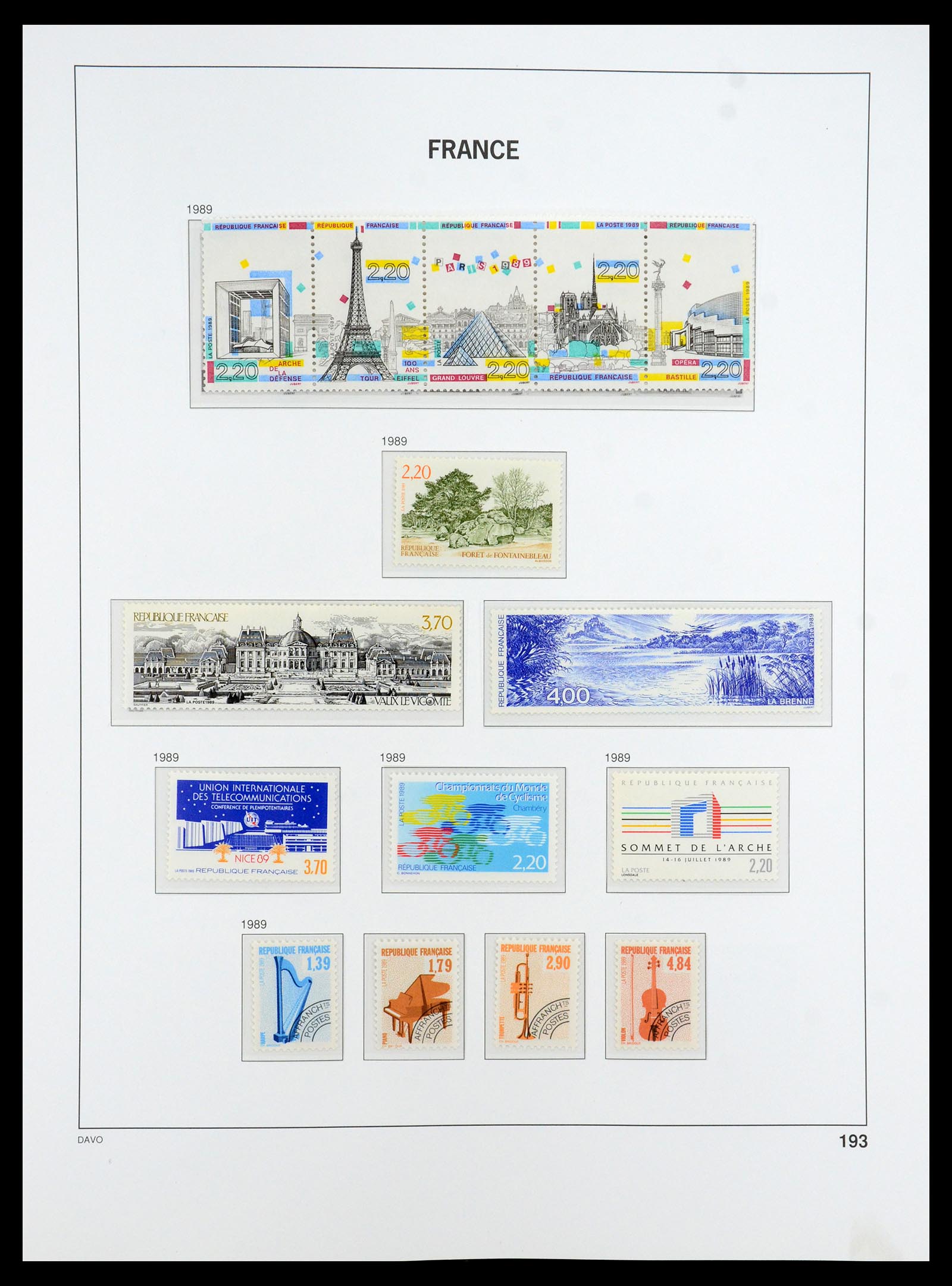 35184 202 - Stamp Collection 35184 France 1849-1993.