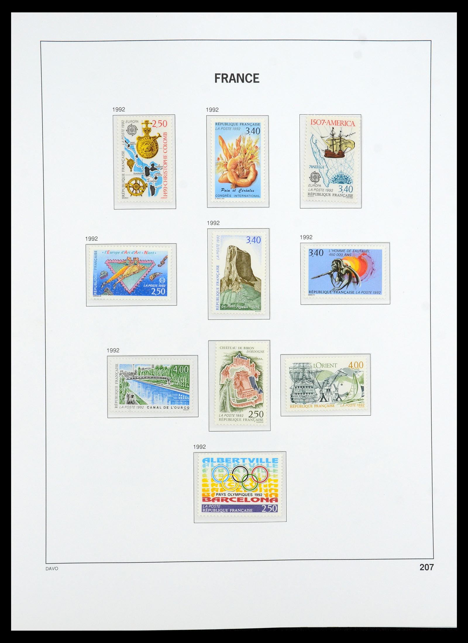 35184 217 - Stamp Collection 35184 France 1849-1993.