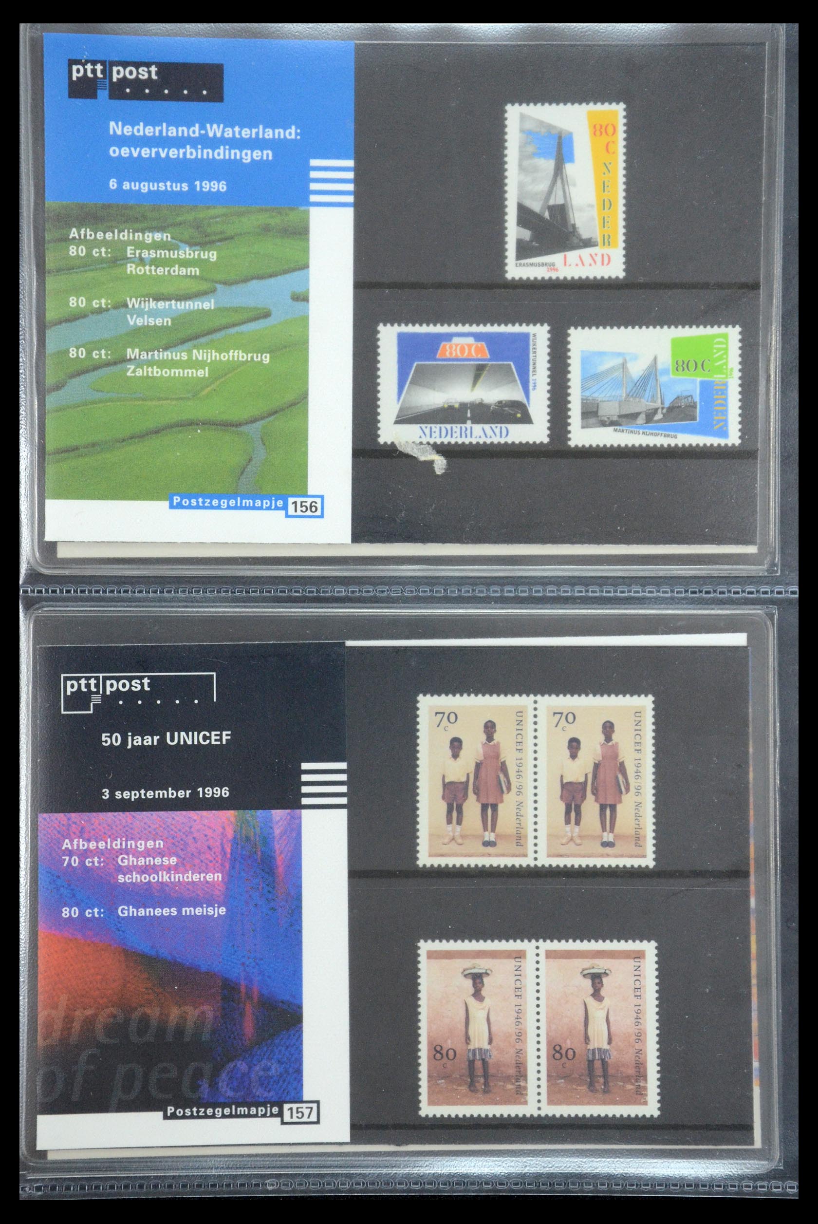 35187 080 - Postzegelverzameling 35187 Nederland PTT mapjes 1982-2019!