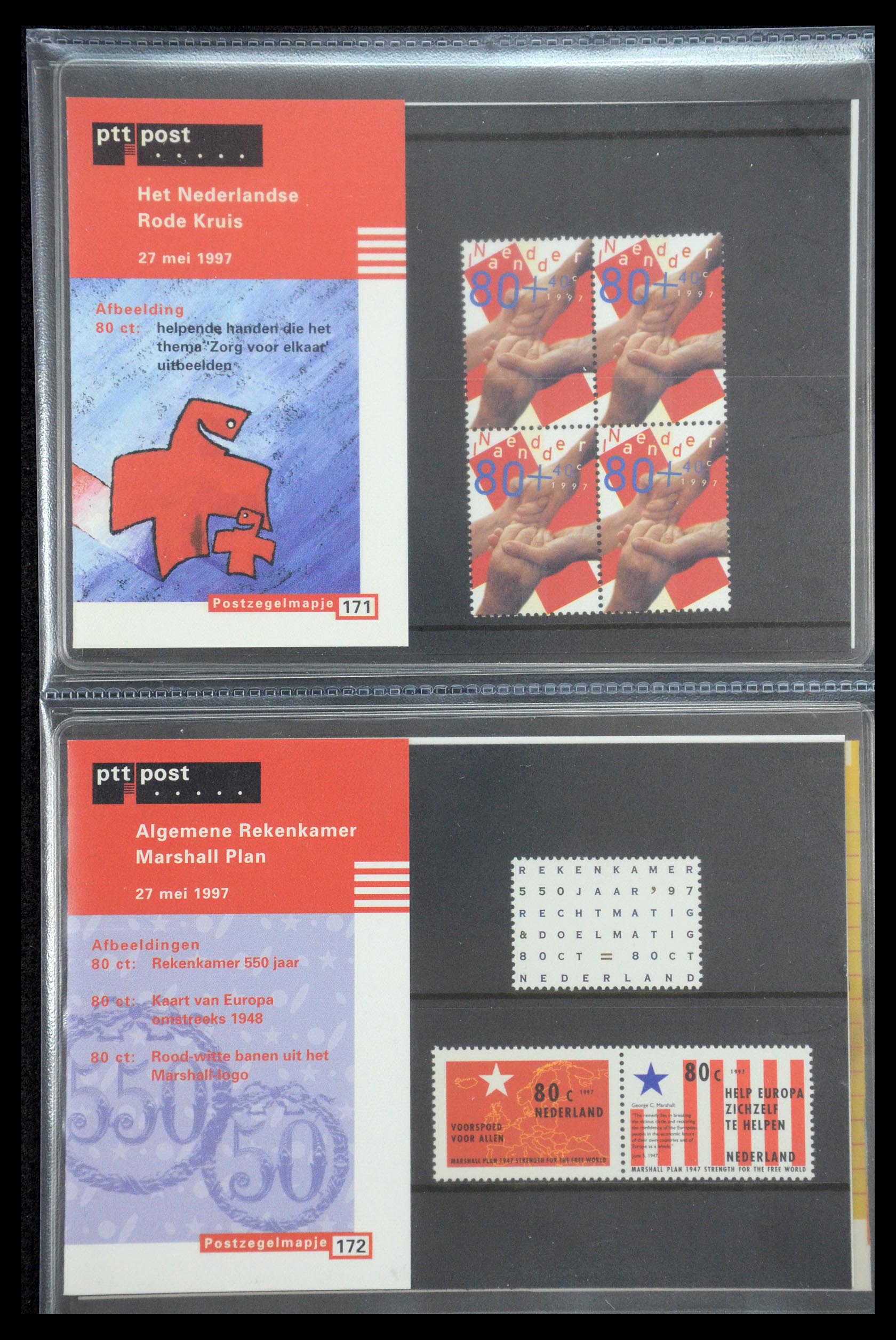 35187 088 - Postzegelverzameling 35187 Nederland PTT mapjes 1982-2019!