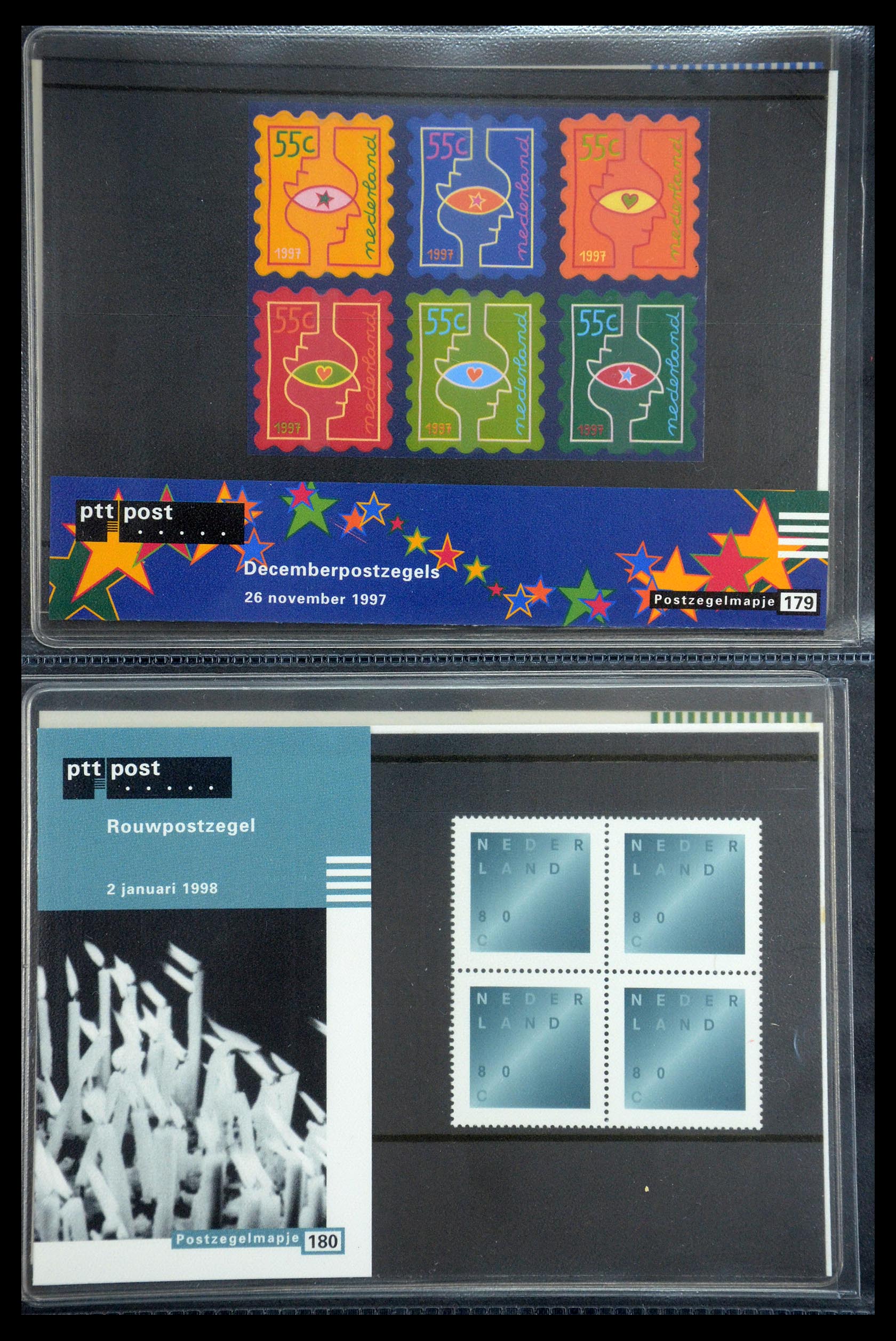 35187 092 - Postzegelverzameling 35187 Nederland PTT mapjes 1982-2019!