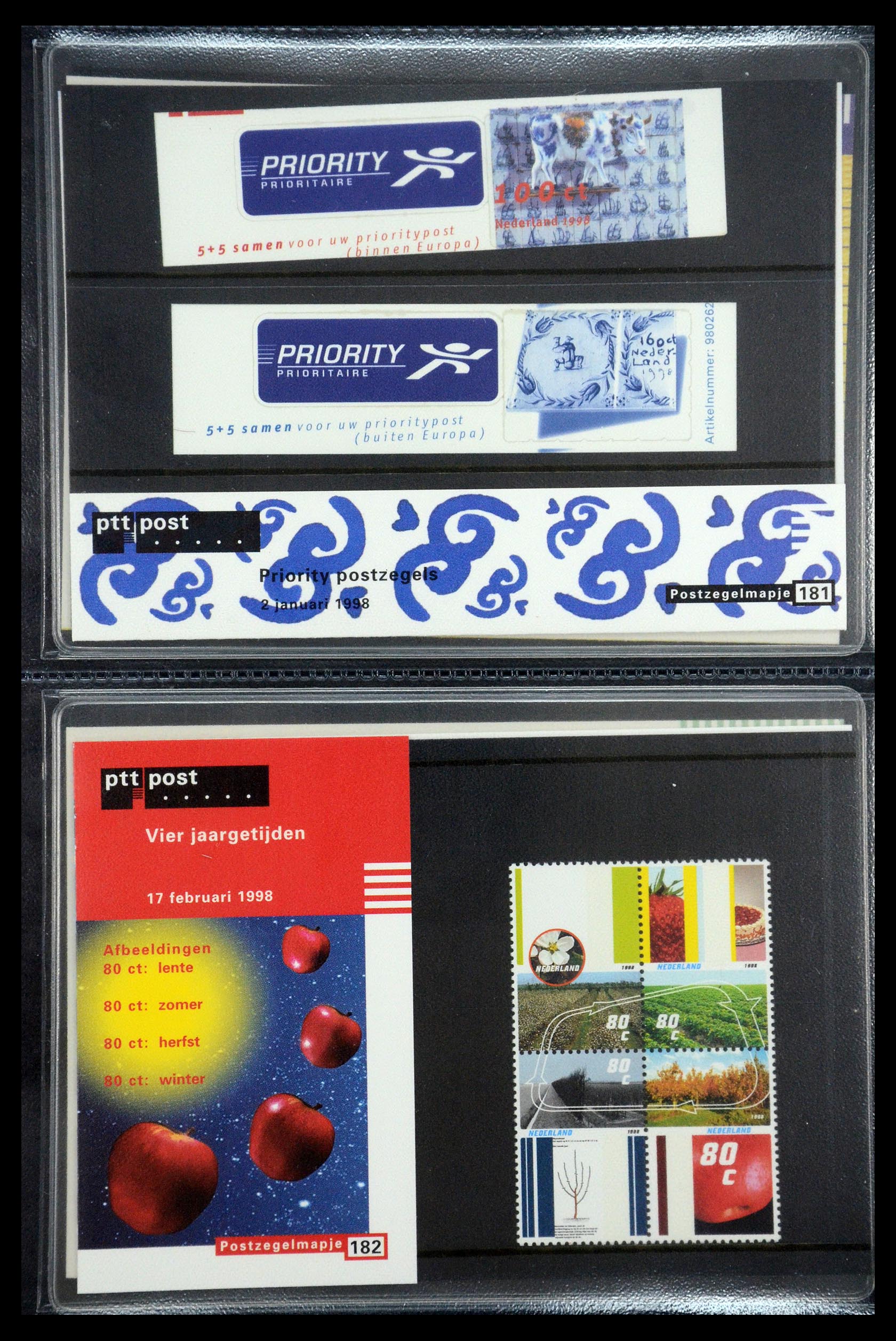 35187 093 - Postzegelverzameling 35187 Nederland PTT mapjes 1982-2019!