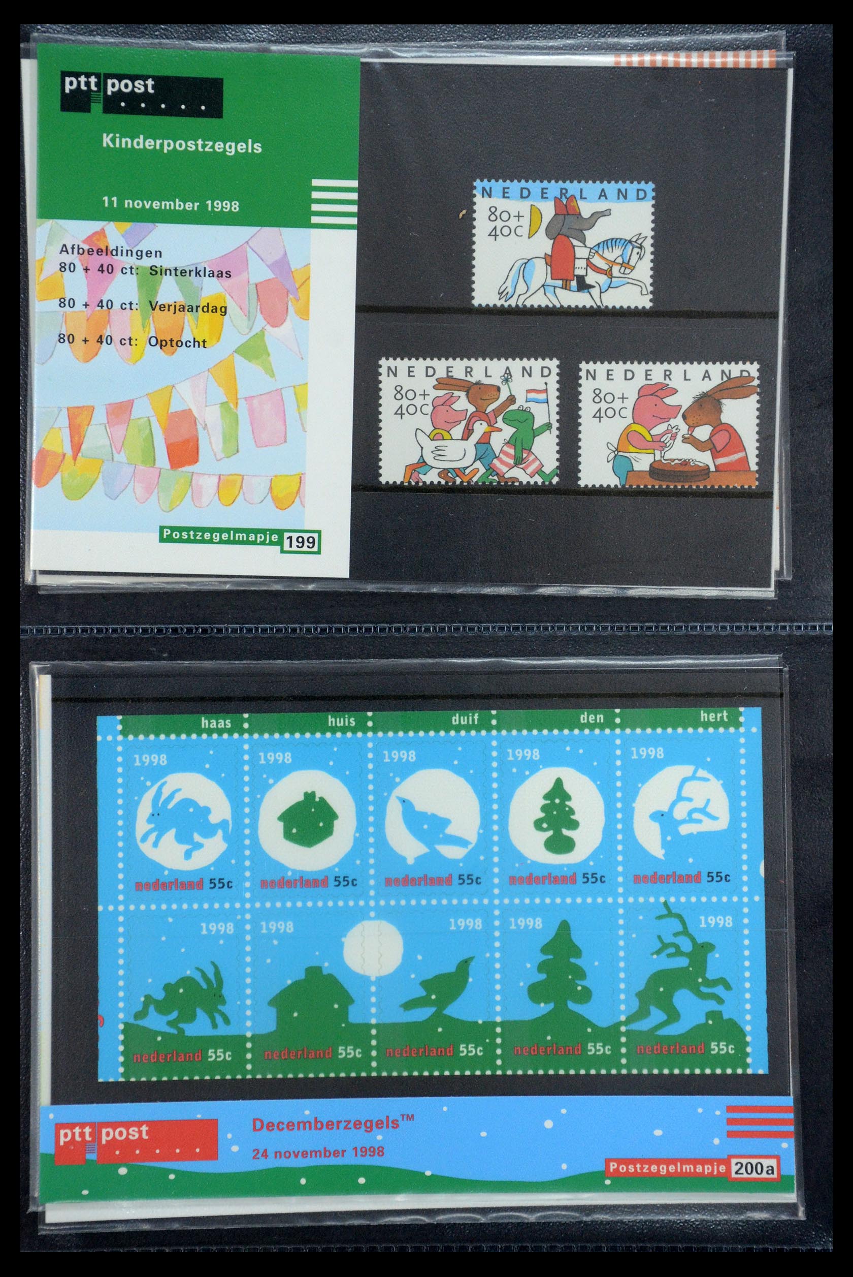 35187 102 - Postzegelverzameling 35187 Nederland PTT mapjes 1982-2019!