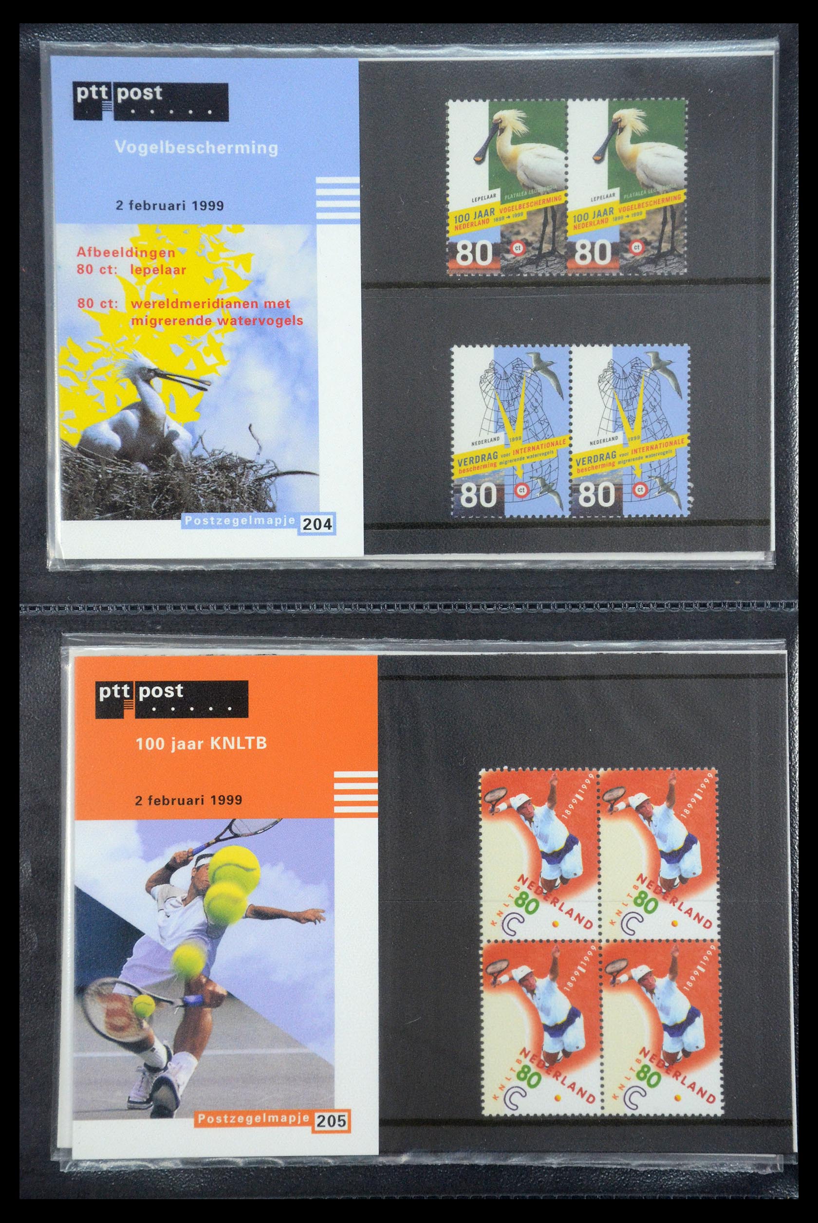 35187 105 - Postzegelverzameling 35187 Nederland PTT mapjes 1982-2019!