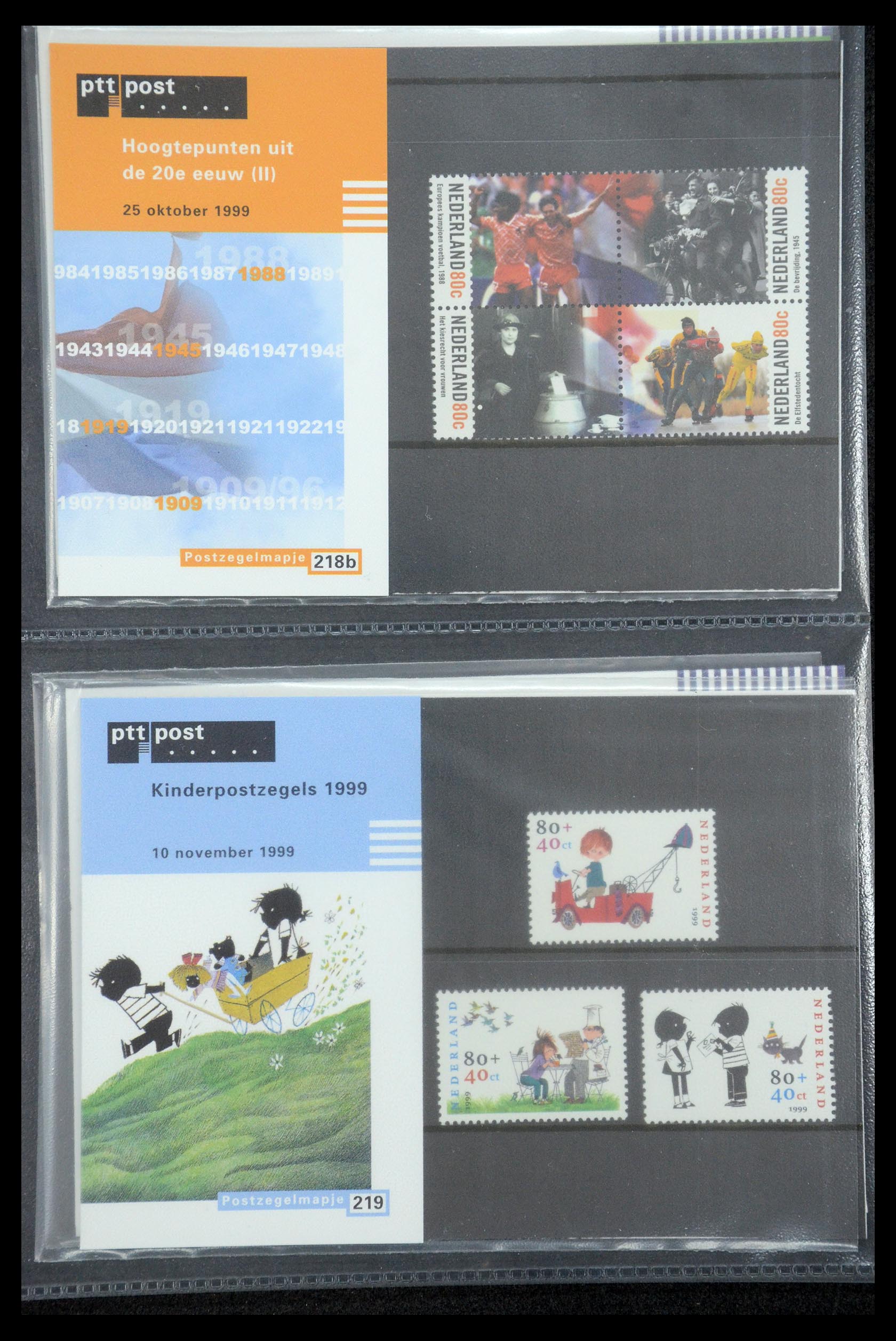 35187 113 - Postzegelverzameling 35187 Nederland PTT mapjes 1982-2019!