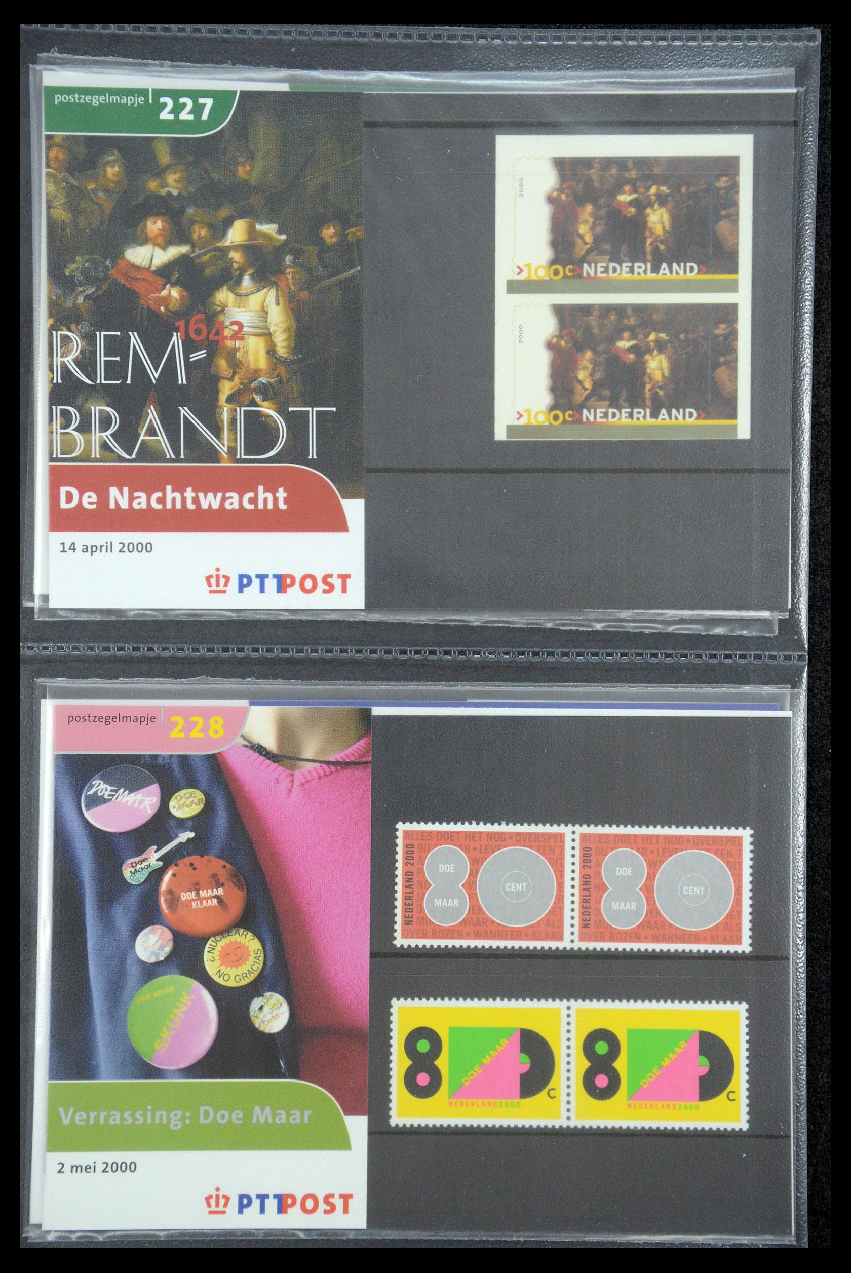 35187 119 - Postzegelverzameling 35187 Nederland PTT mapjes 1982-2019!