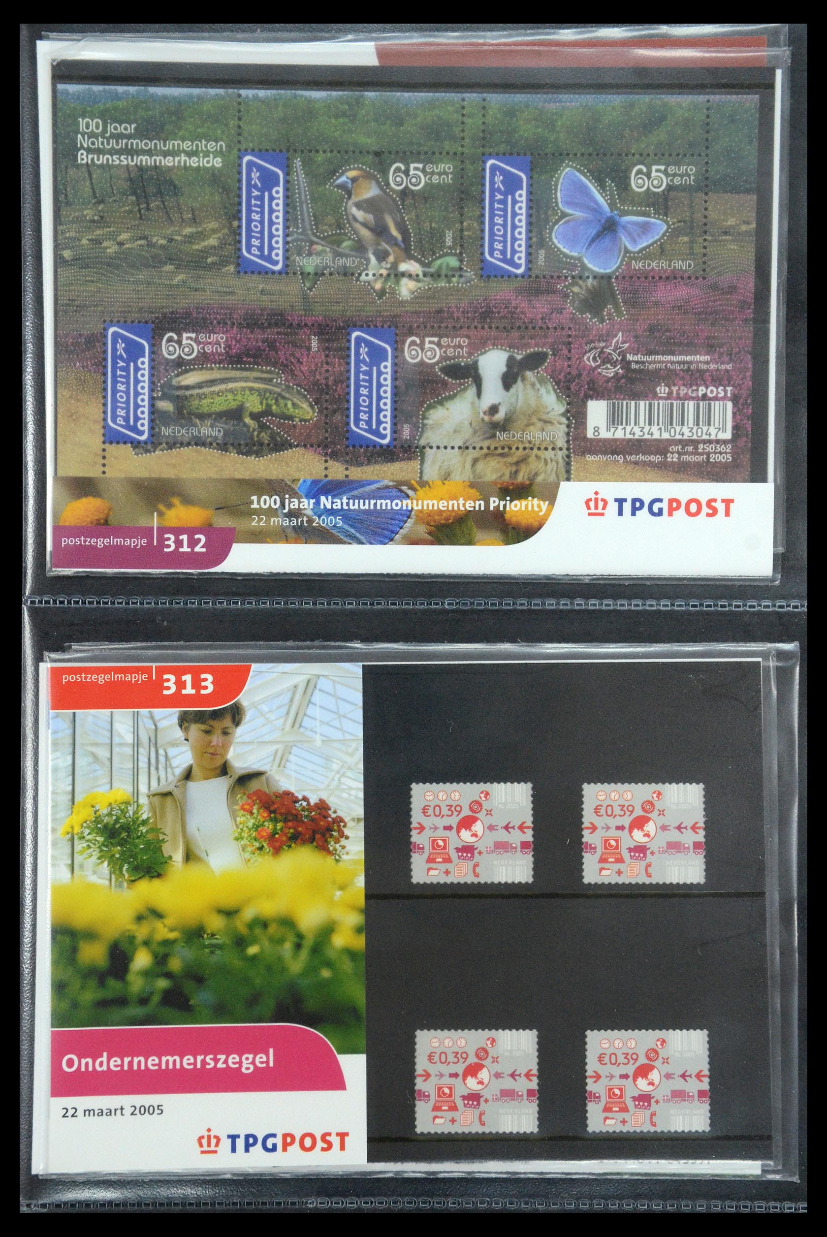 35187 174 - Postzegelverzameling 35187 Nederland PTT mapjes 1982-2019!