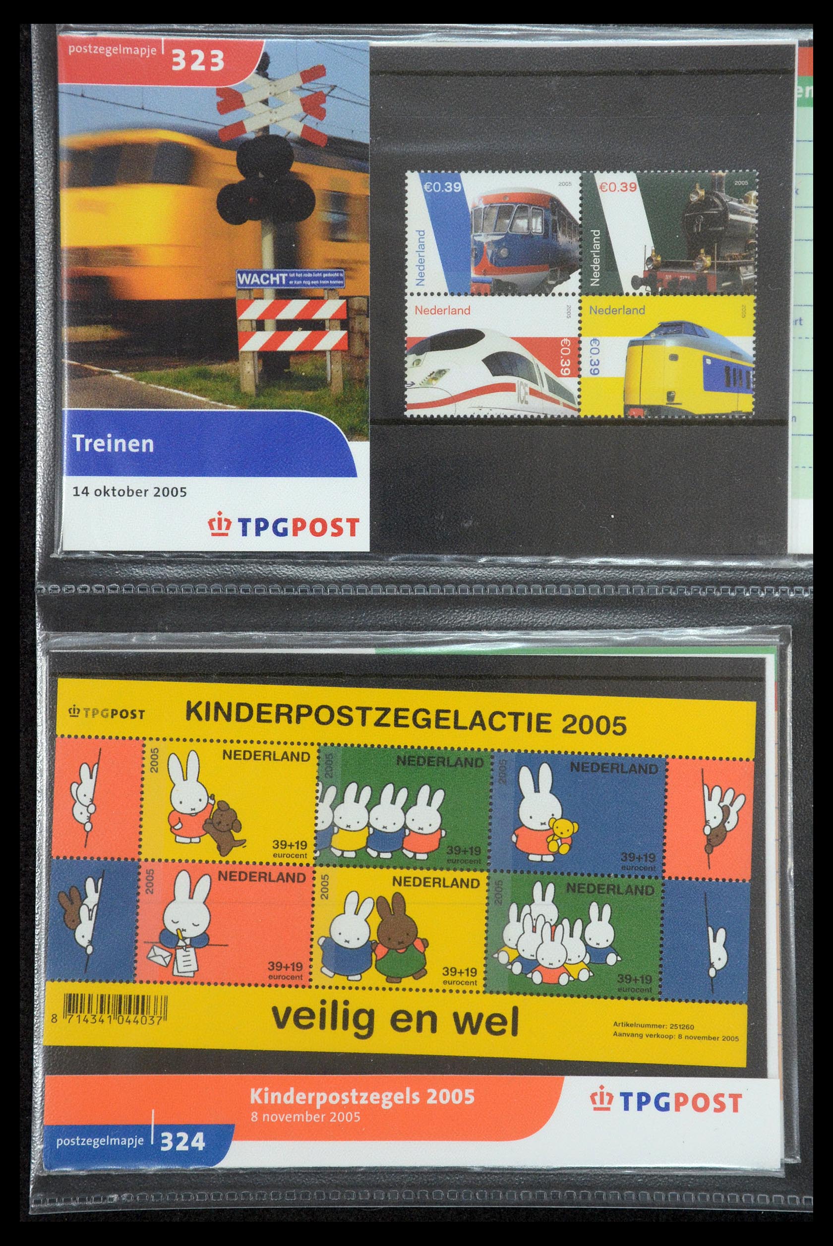 35187 180 - Postzegelverzameling 35187 Nederland PTT mapjes 1982-2019!