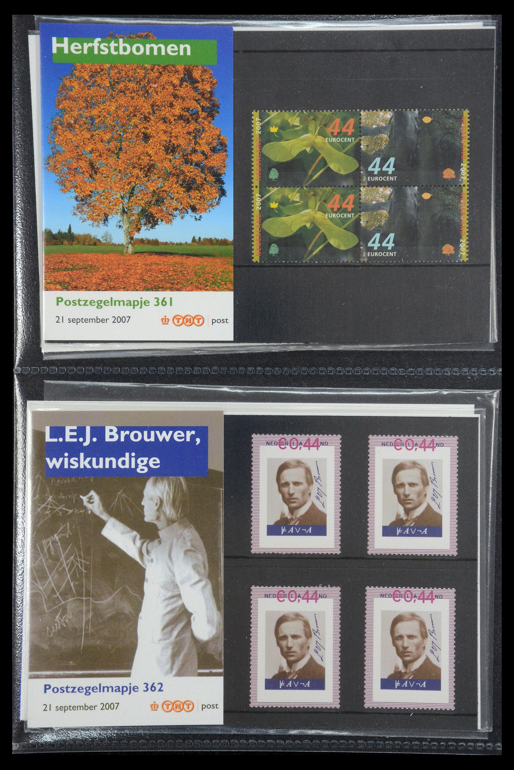 35187 202 - Postzegelverzameling 35187 Nederland PTT mapjes 1982-2019!