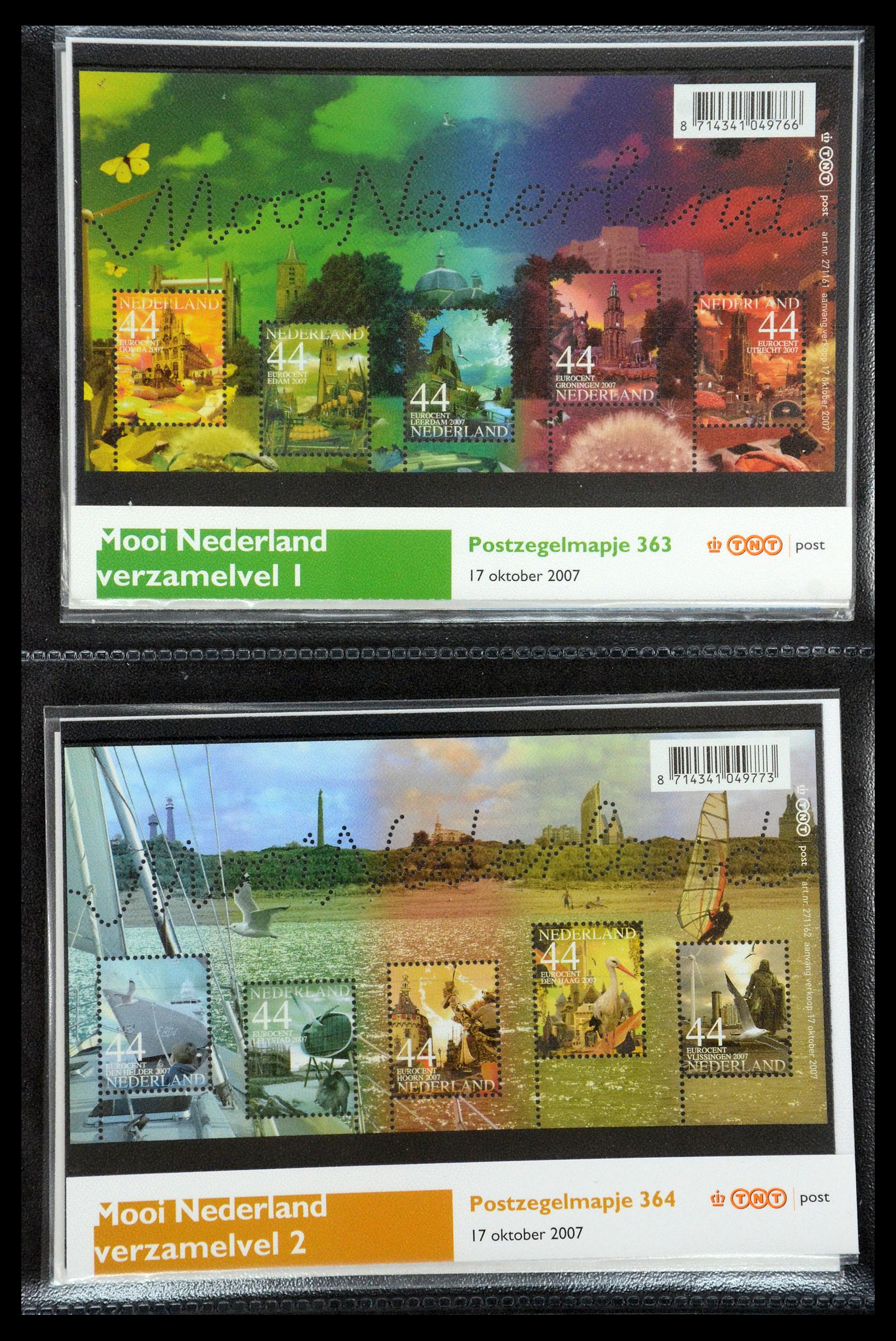 35187 203 - Postzegelverzameling 35187 Nederland PTT mapjes 1982-2019!