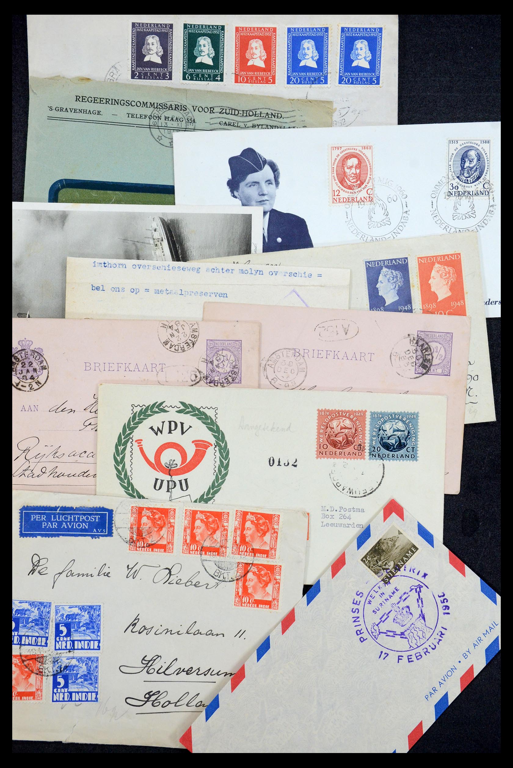 35196 054 - Postzegelverzameling 35196 Nederland en overzeese gebiedsdelen brieve