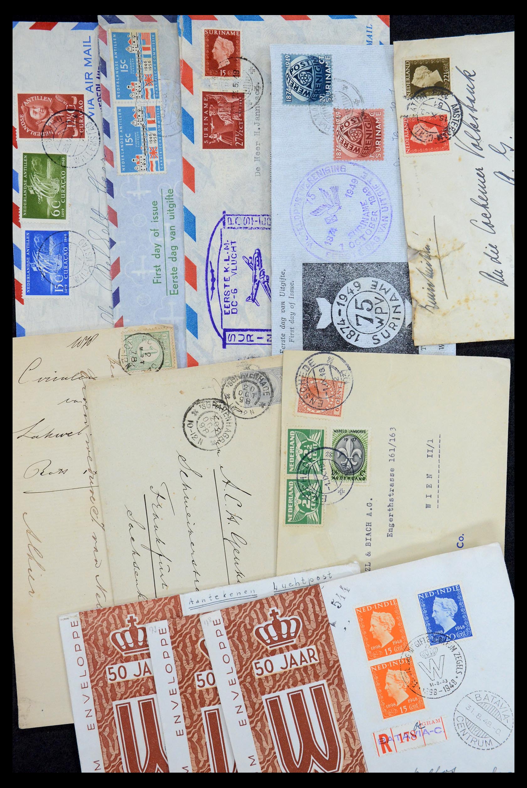 35196 080 - Postzegelverzameling 35196 Nederland en overzeese gebiedsdelen brieve
