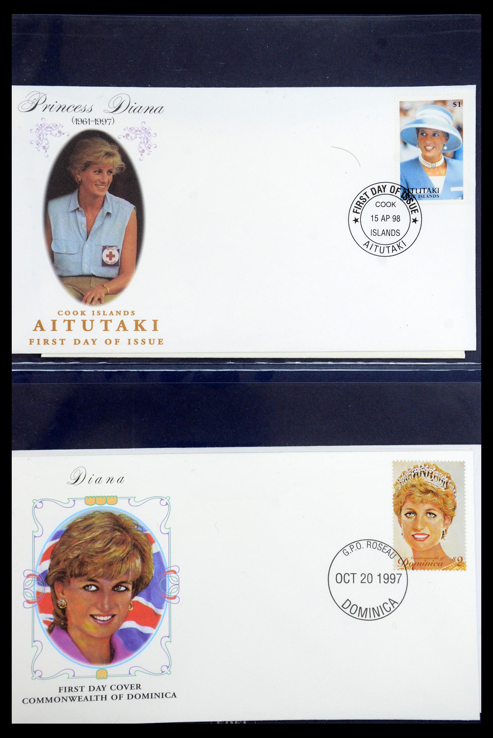 35210 094 - Postzegelverzameling 35210 Charles & Diana 1981-1997.