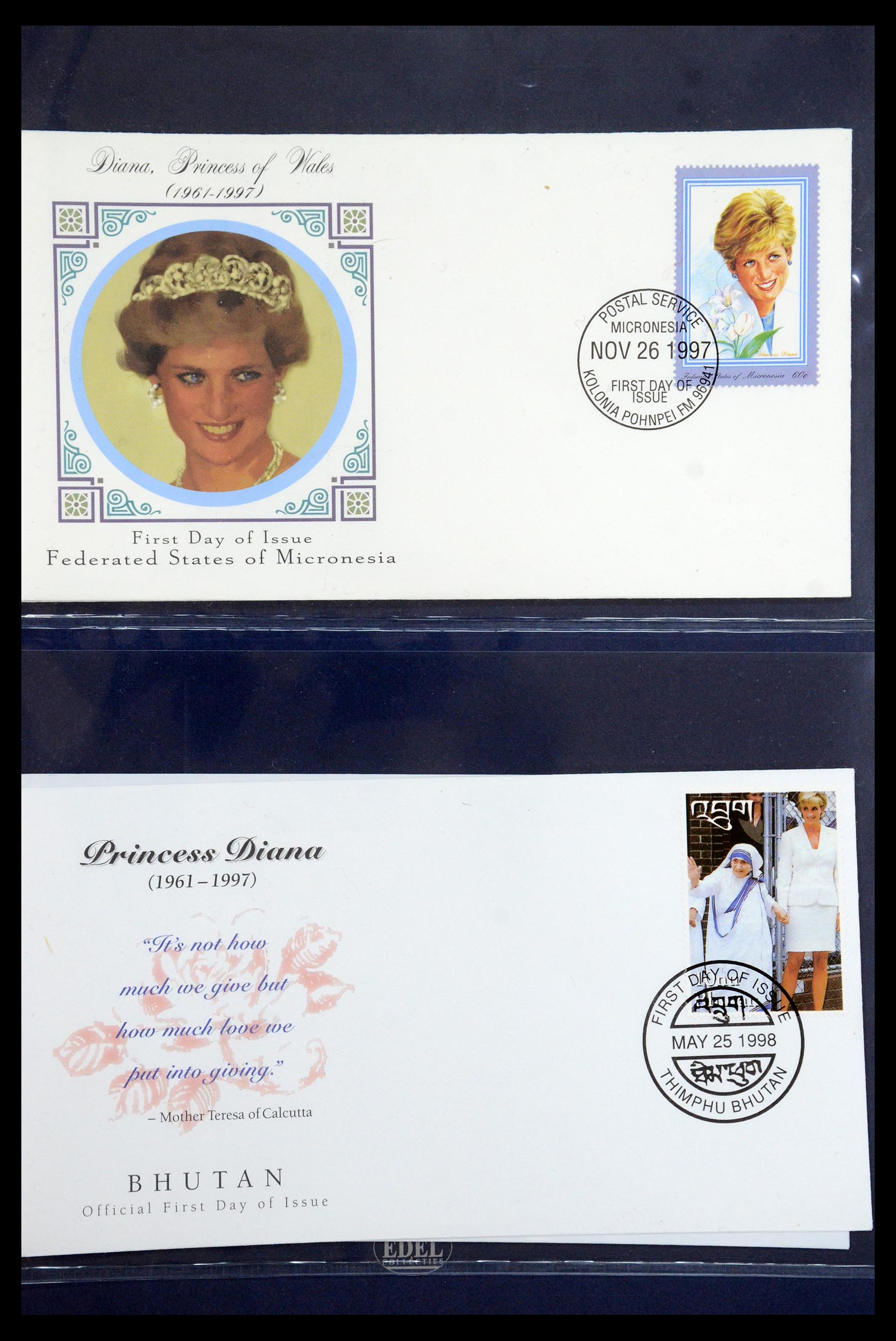 35210 096 - Postzegelverzameling 35210 Charles & Diana 1981-1997.