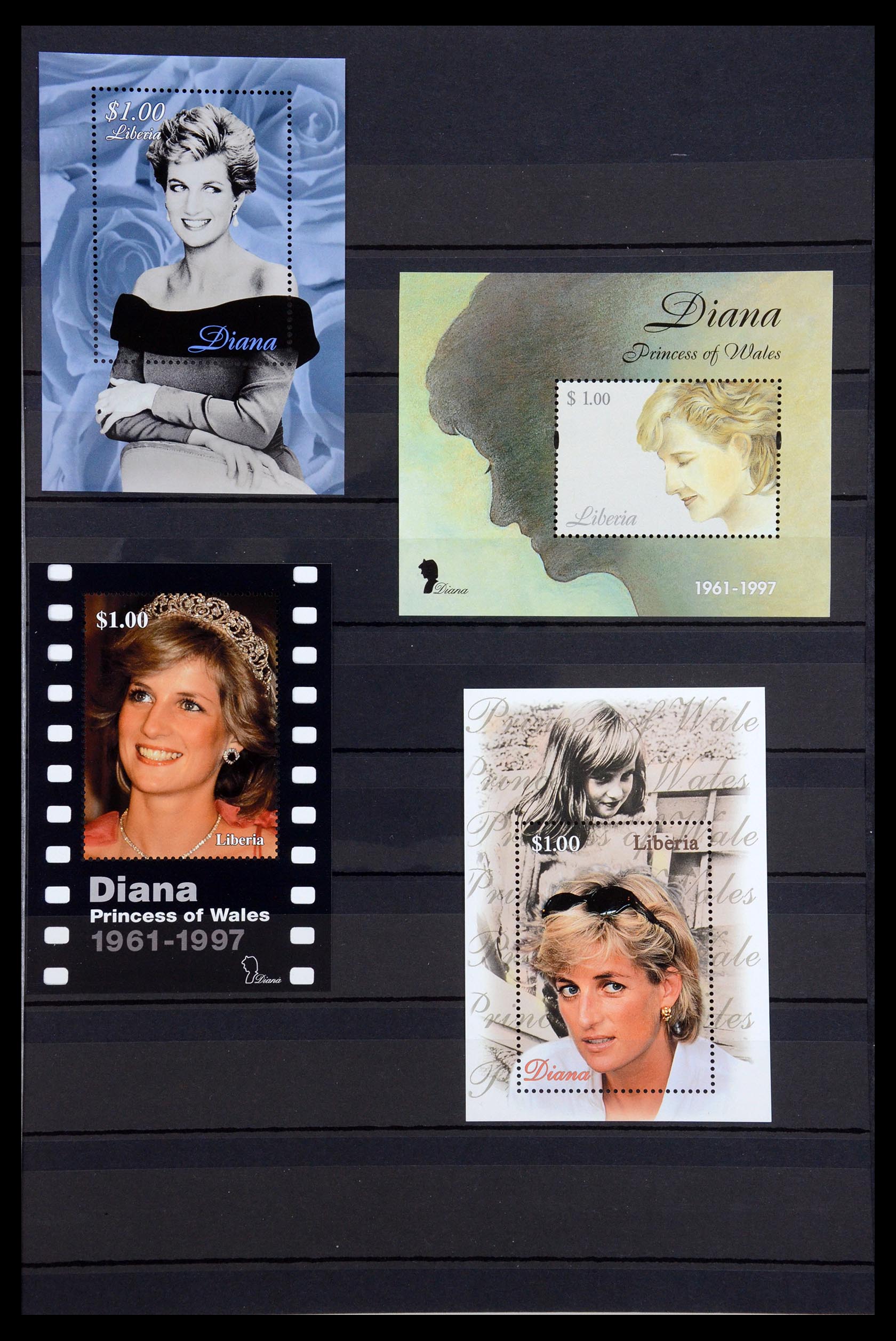 35210 125 - Postzegelverzameling 35210 Charles & Diana 1981-1997.