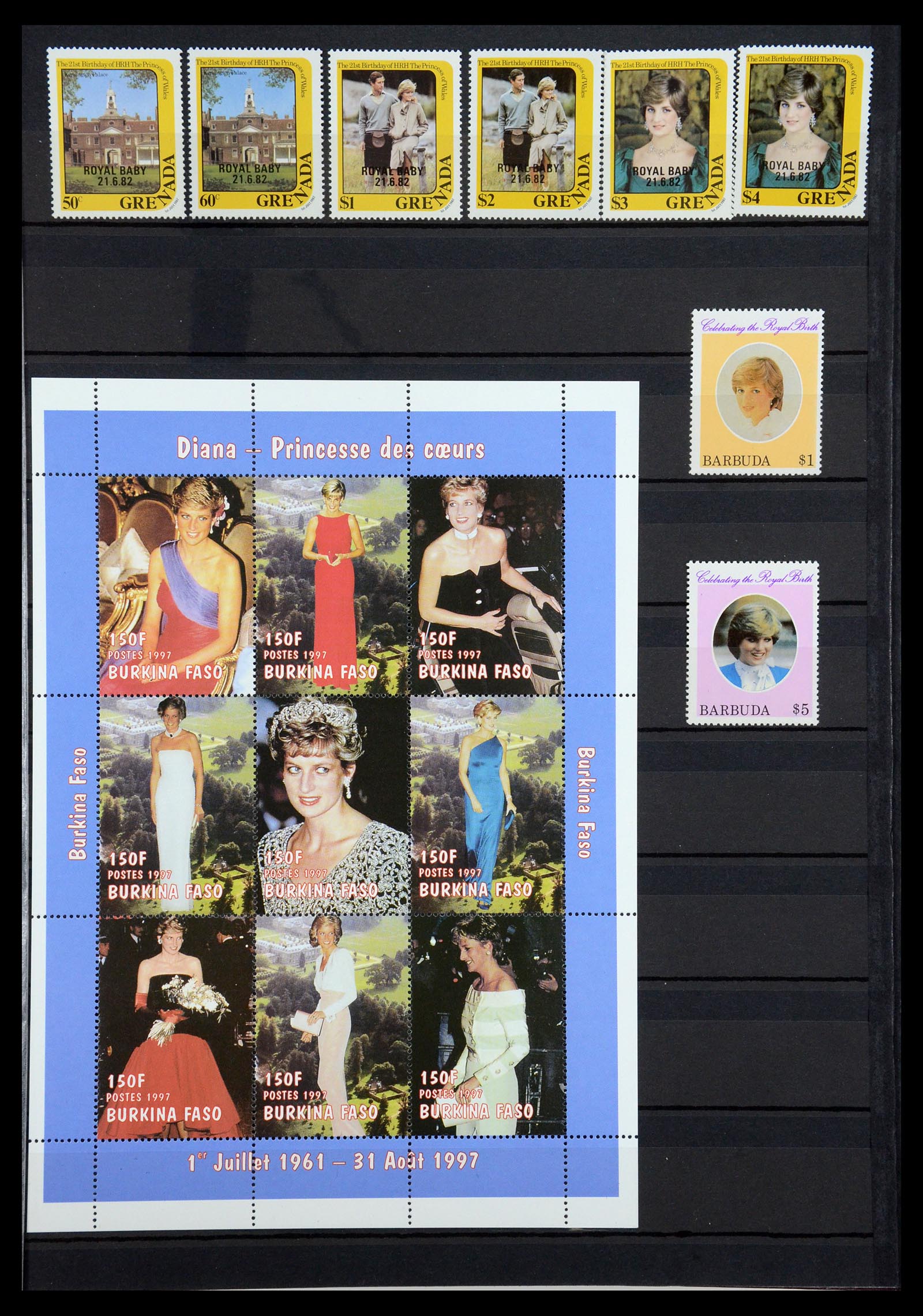 35210 139 - Postzegelverzameling 35210 Charles & Diana 1981-1997.