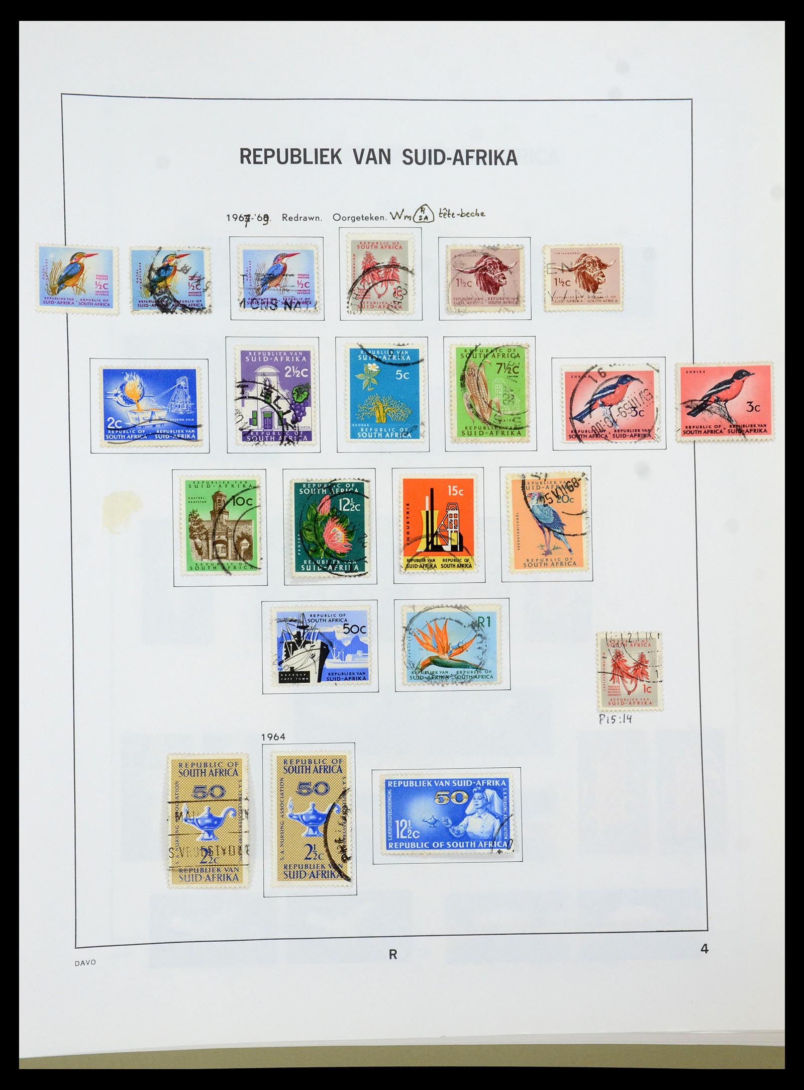 35242 104 - Postzegelverzameling 35242 Zuid Afrika en gebieden 1860-2000.