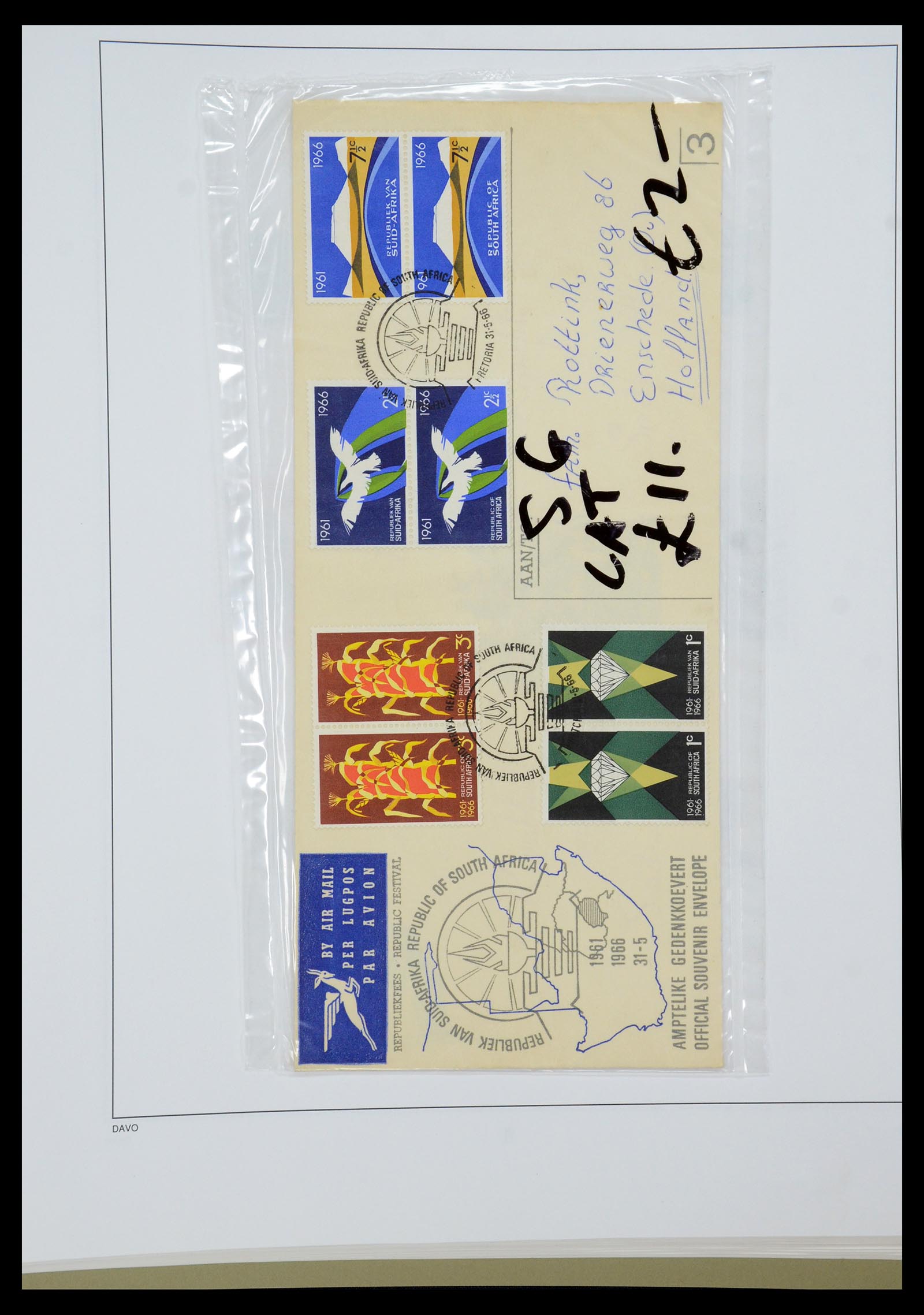 35242 106 - Postzegelverzameling 35242 Zuid Afrika en gebieden 1860-2000.