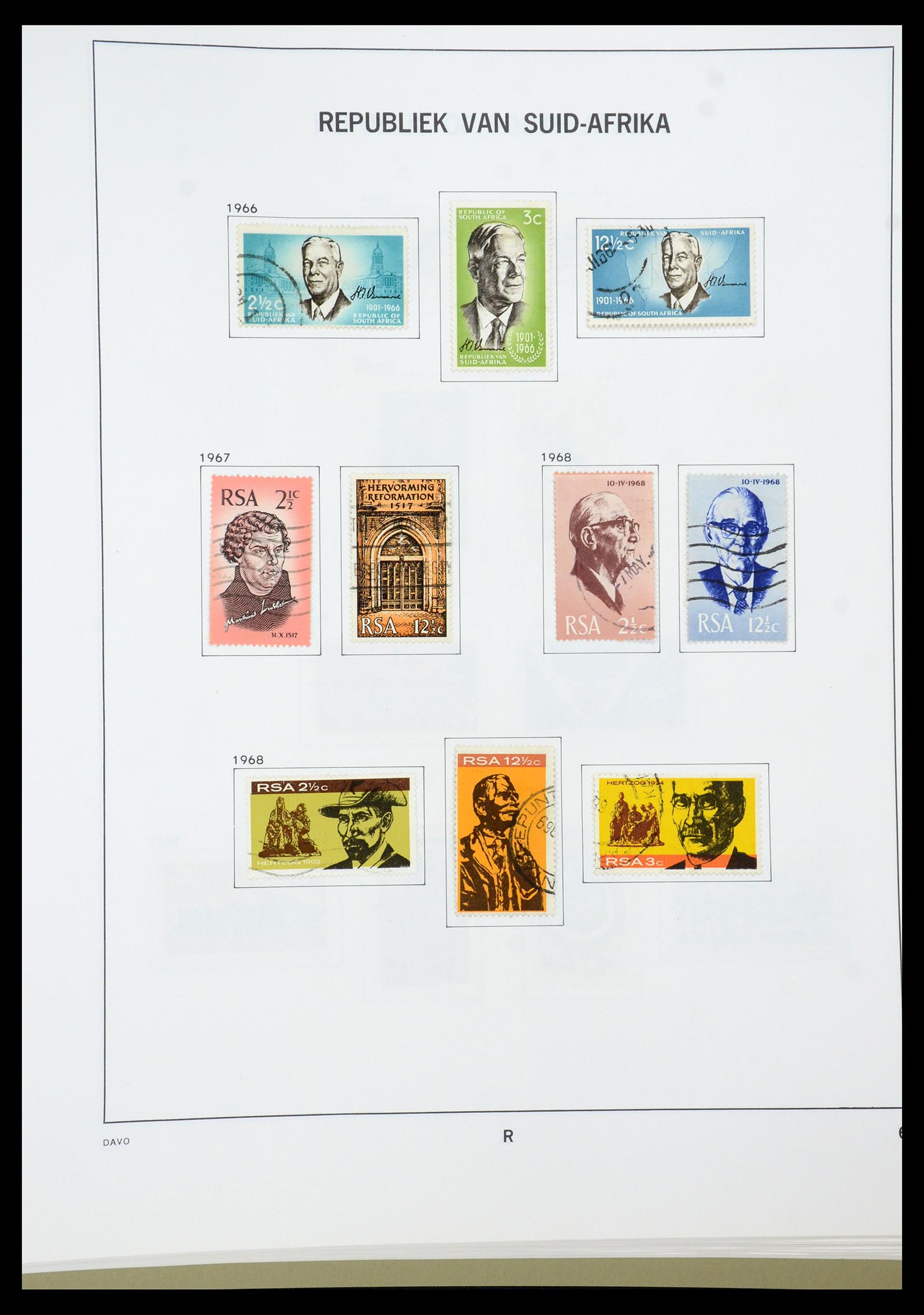 35242 107 - Postzegelverzameling 35242 Zuid Afrika en gebieden 1860-2000.