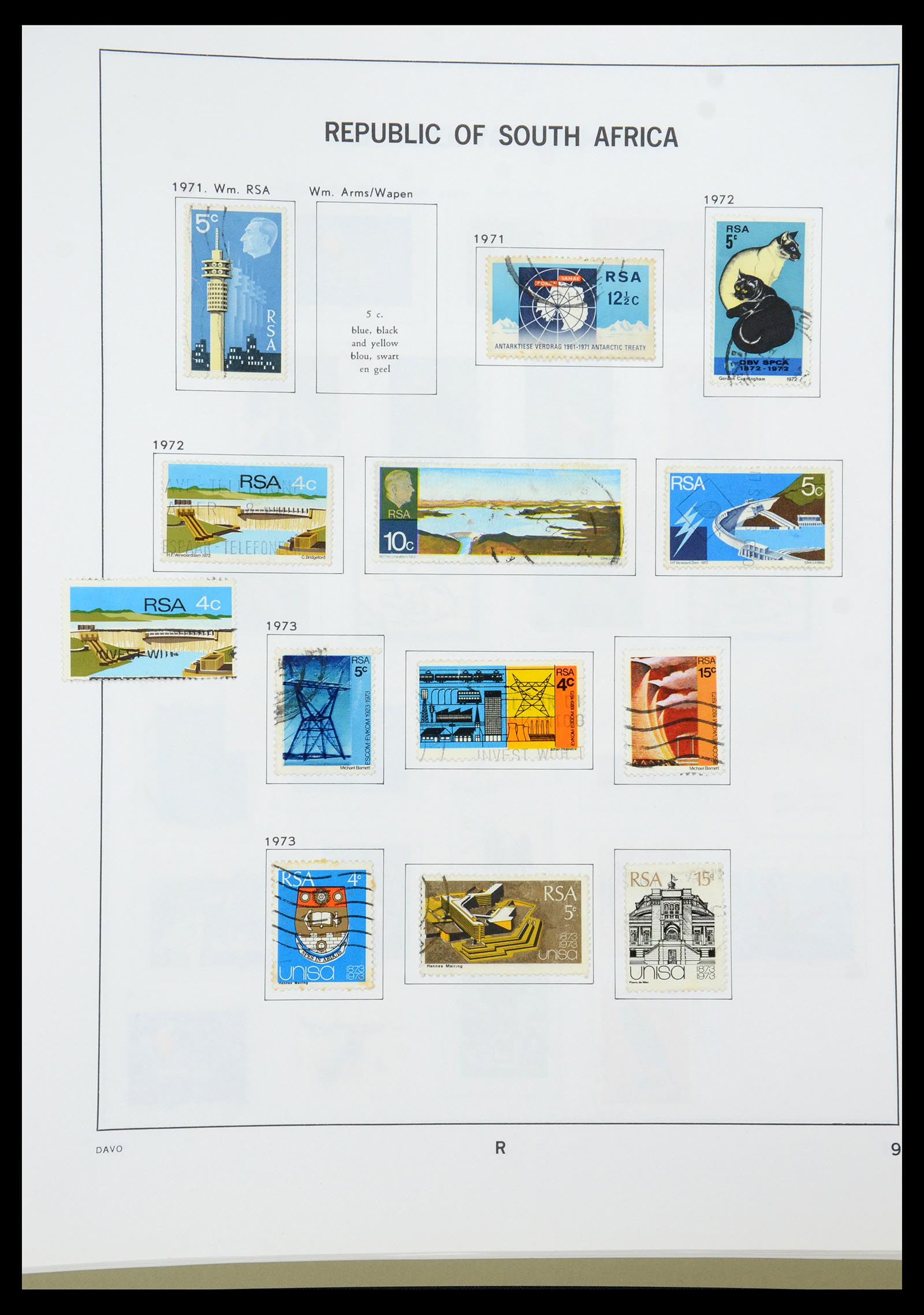 35242 110 - Postzegelverzameling 35242 Zuid Afrika en gebieden 1860-2000.