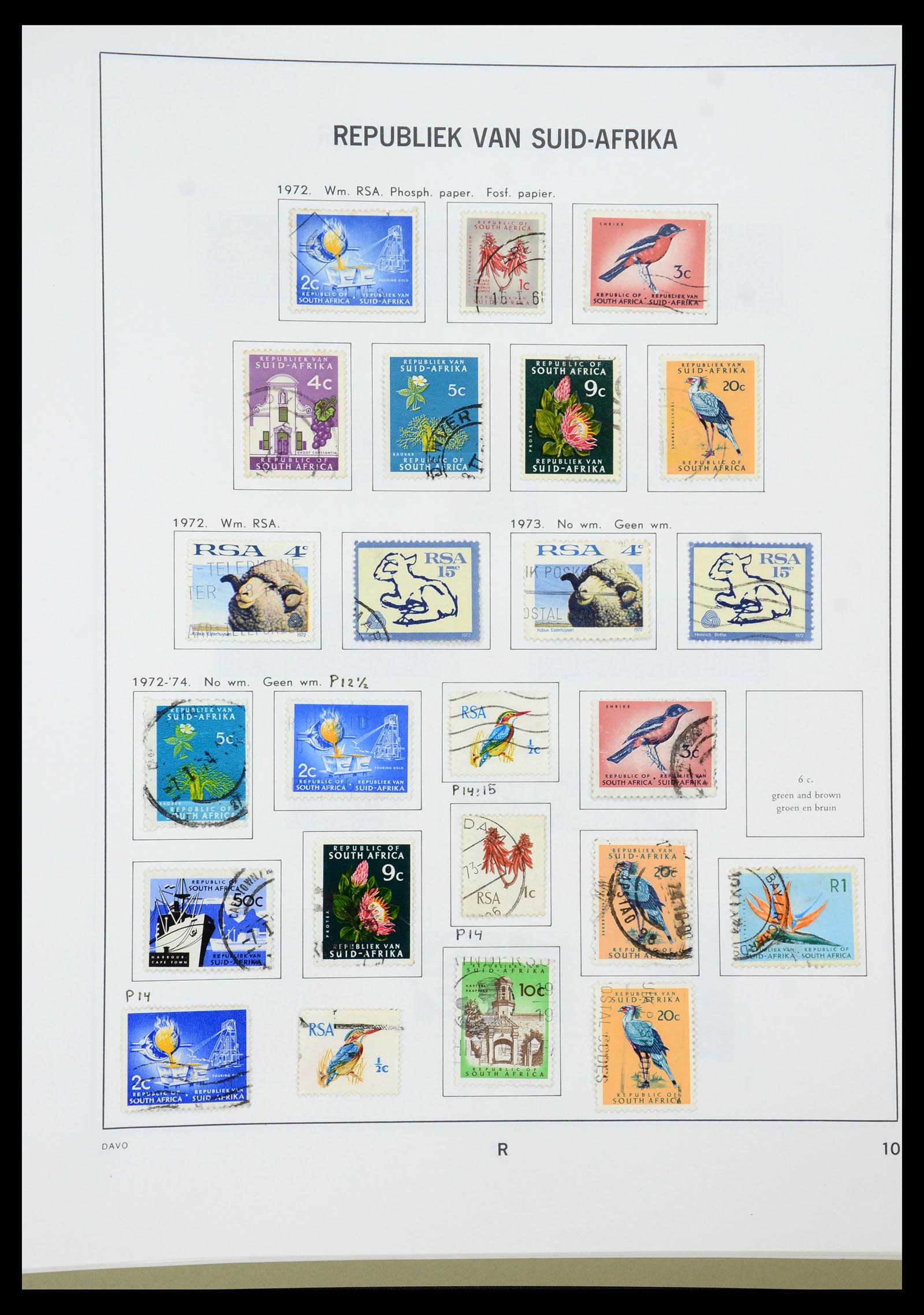 35242 111 - Postzegelverzameling 35242 Zuid Afrika en gebieden 1860-2000.