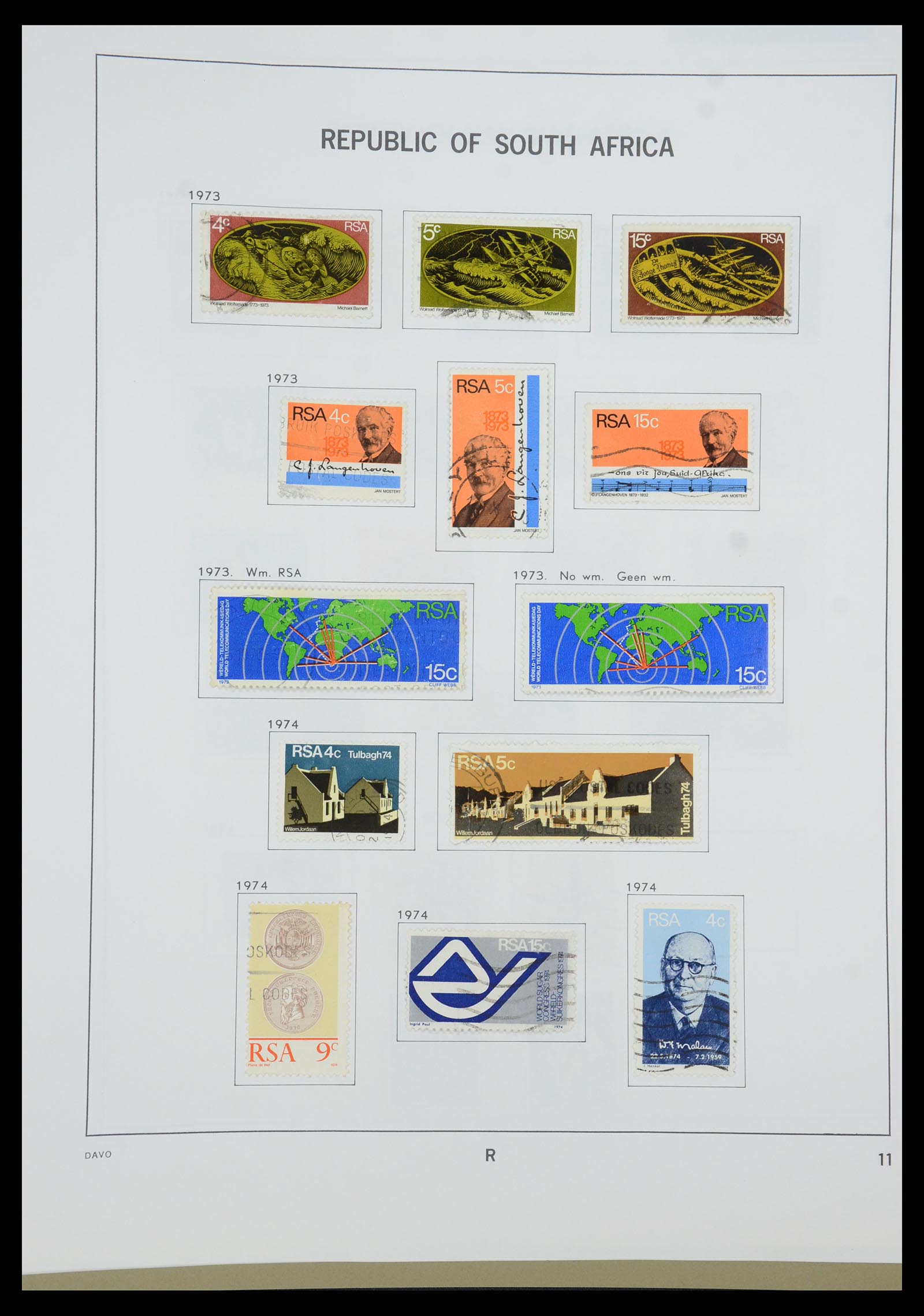 35242 113 - Postzegelverzameling 35242 Zuid Afrika en gebieden 1860-2000.