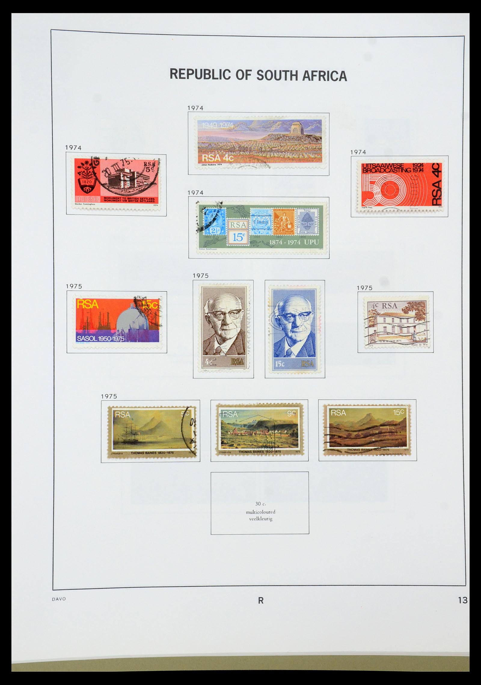 35242 115 - Postzegelverzameling 35242 Zuid Afrika en gebieden 1860-2000.