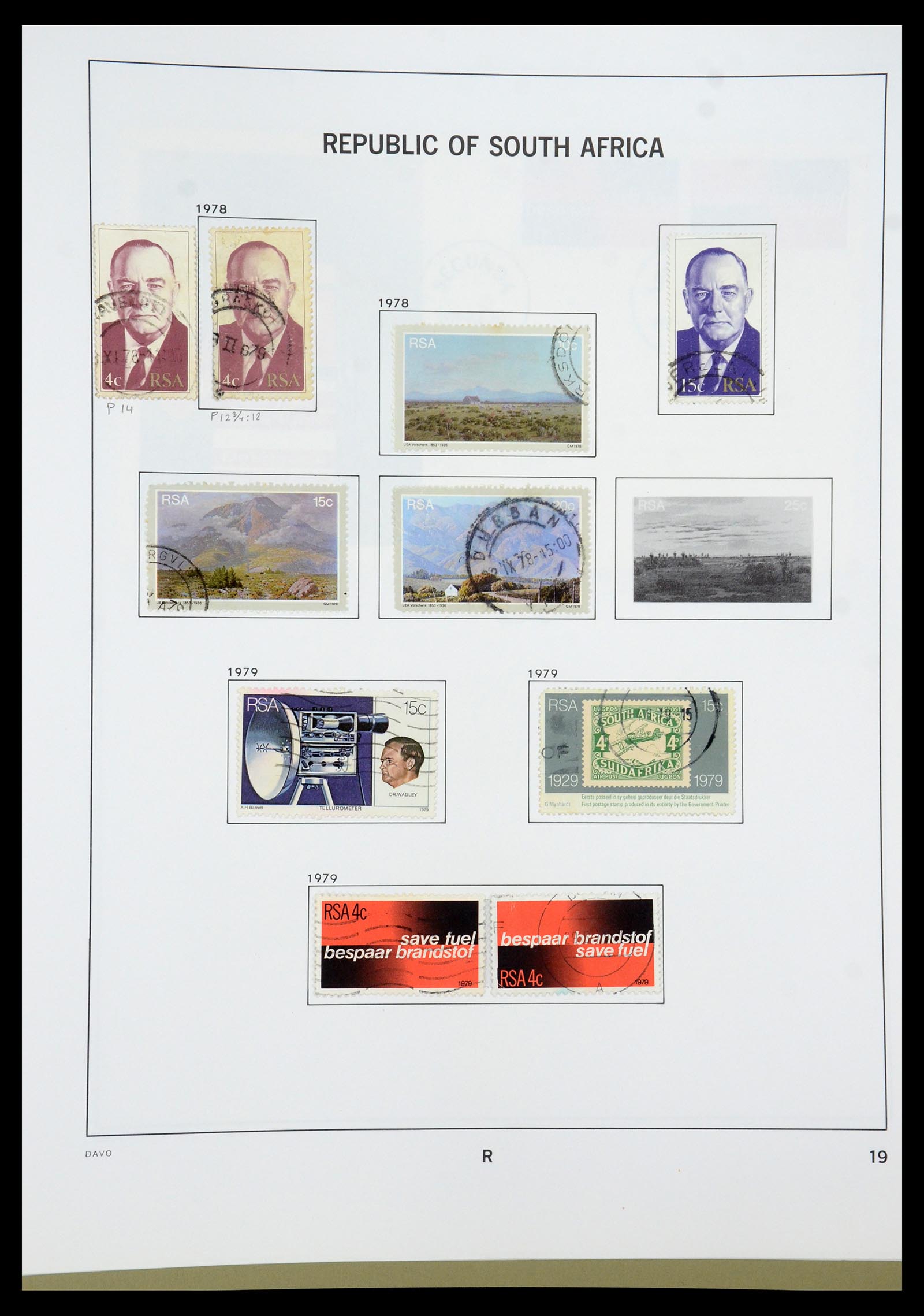 35242 122 - Postzegelverzameling 35242 Zuid Afrika en gebieden 1860-2000.