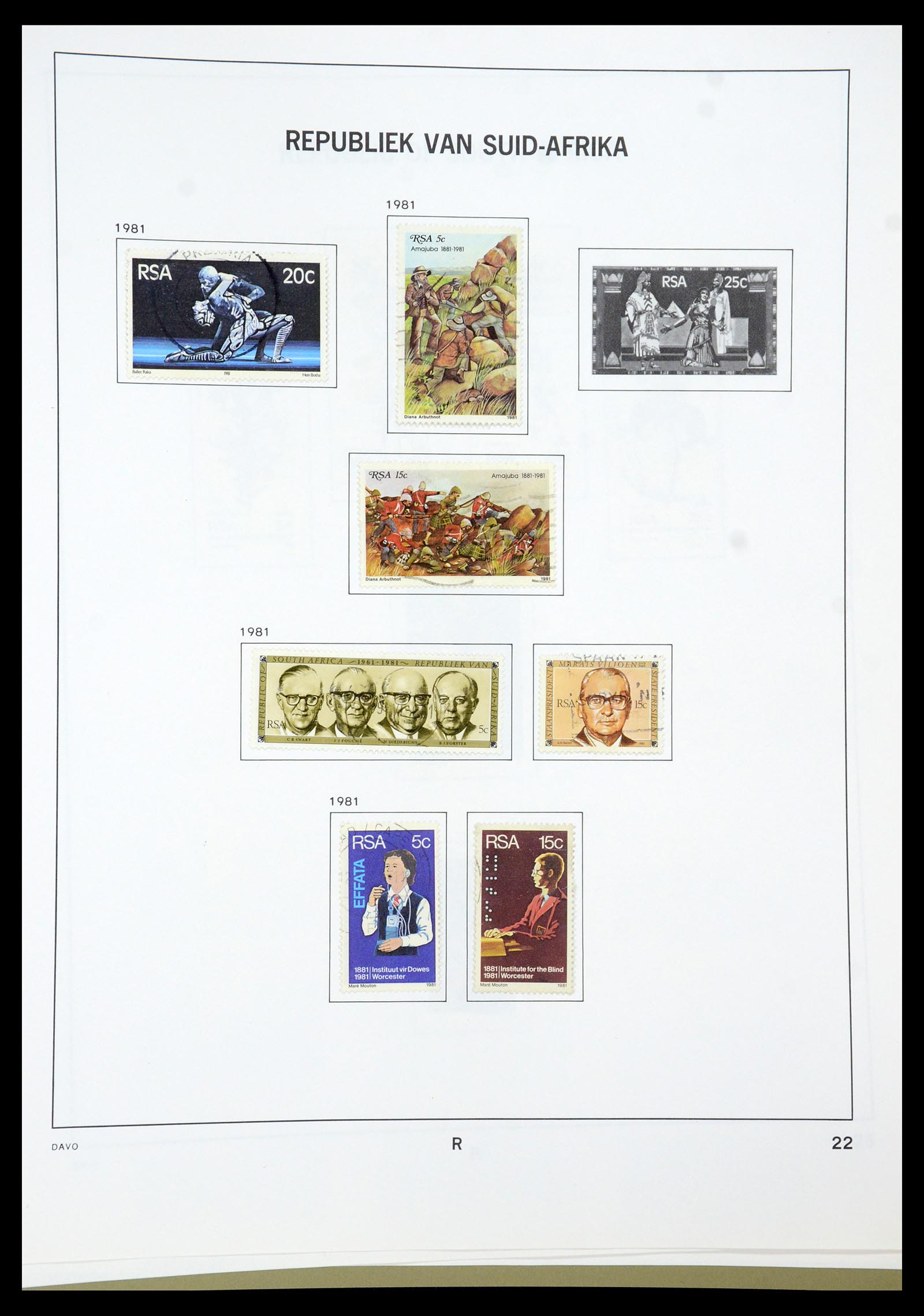 35242 126 - Postzegelverzameling 35242 Zuid Afrika en gebieden 1860-2000.