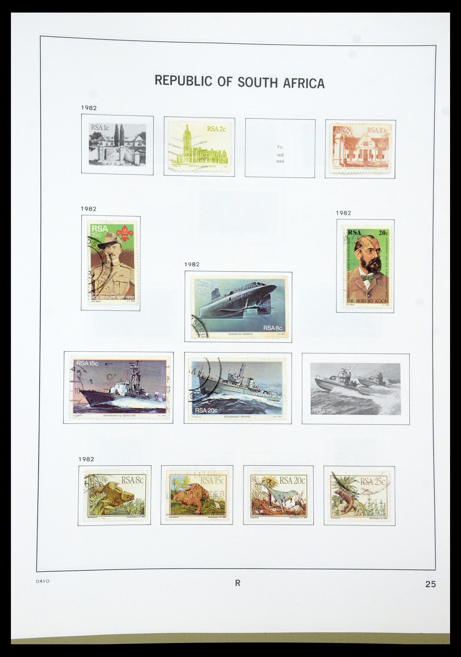 35242 129 - Postzegelverzameling 35242 Zuid Afrika en gebieden 1860-2000.