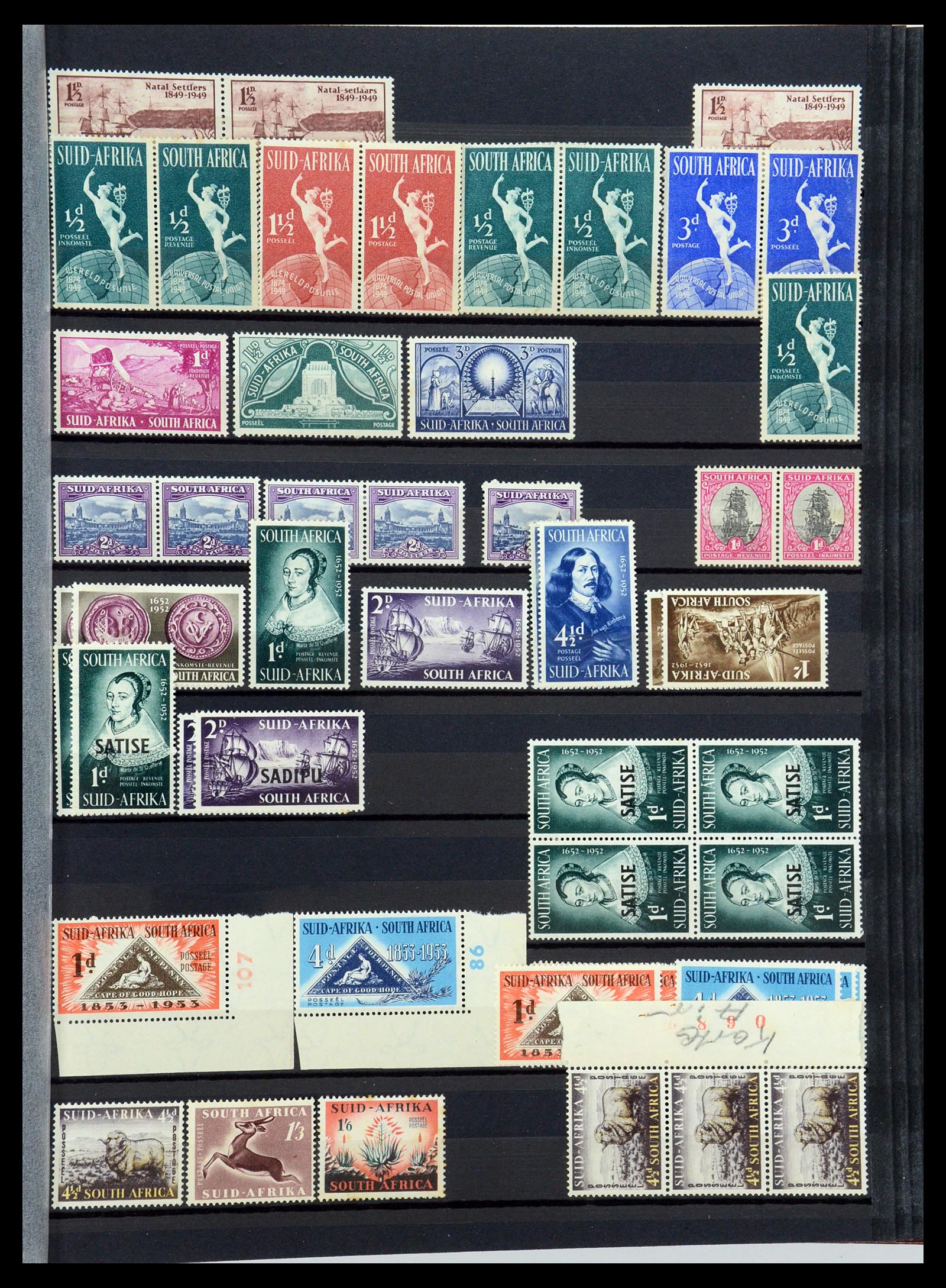 35242 142 - Postzegelverzameling 35242 Zuid Afrika en gebieden 1860-2000.