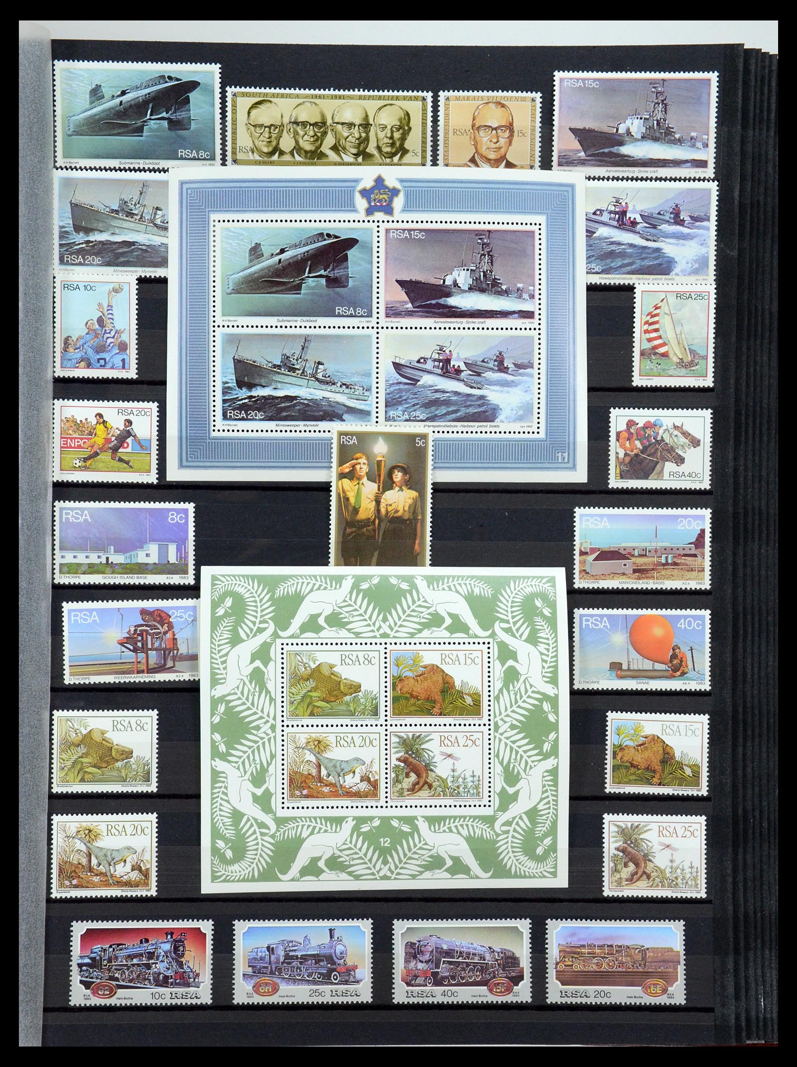 35242 154 - Postzegelverzameling 35242 Zuid Afrika en gebieden 1860-2000.