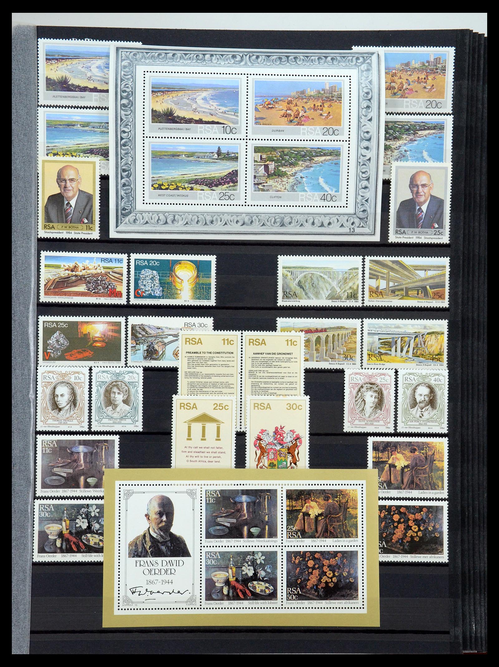 35242 155 - Postzegelverzameling 35242 Zuid Afrika en gebieden 1860-2000.