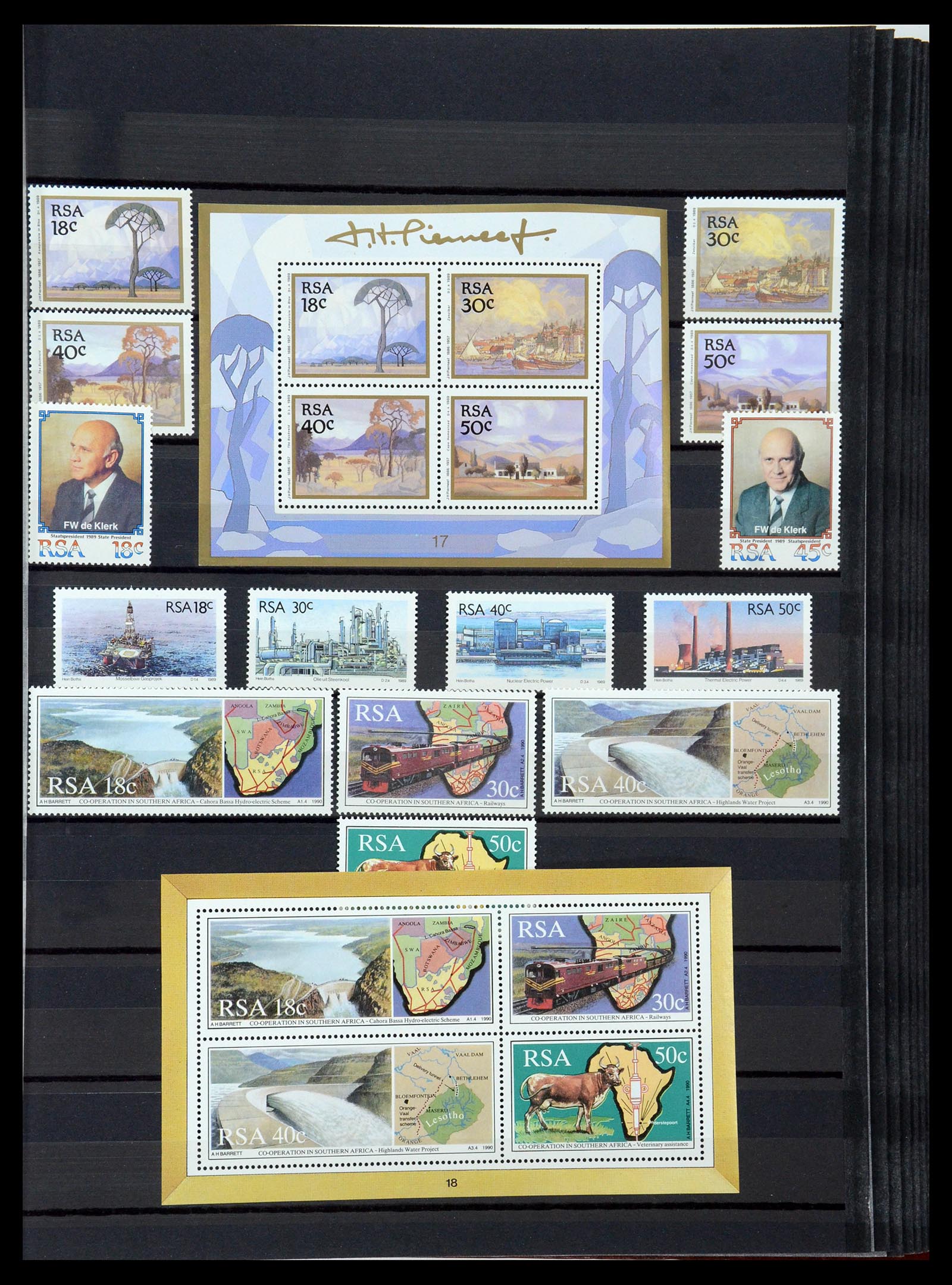 35242 160 - Postzegelverzameling 35242 Zuid Afrika en gebieden 1860-2000.