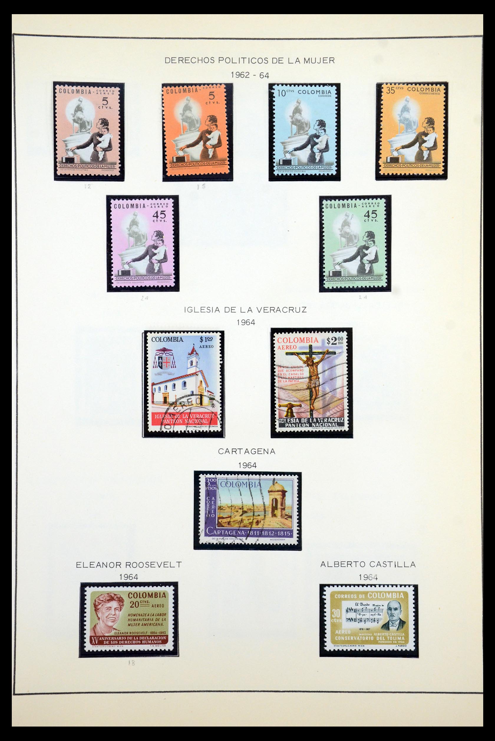 35250 104 - Postzegelverzameling 35250 Colombia 1859-1967.