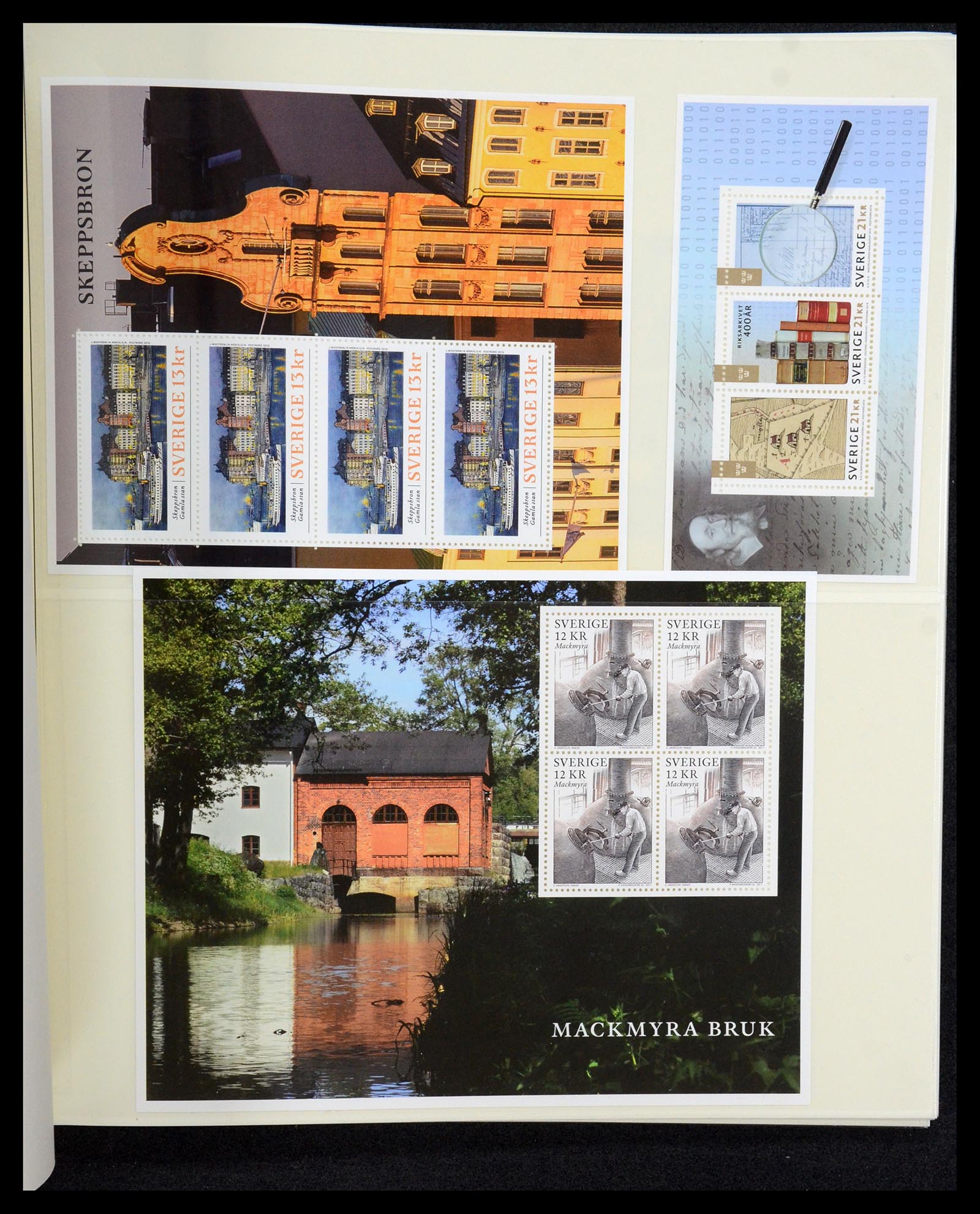 35256 020 - Postzegelverzameling 35256 Zweden blokken 1980-2018.