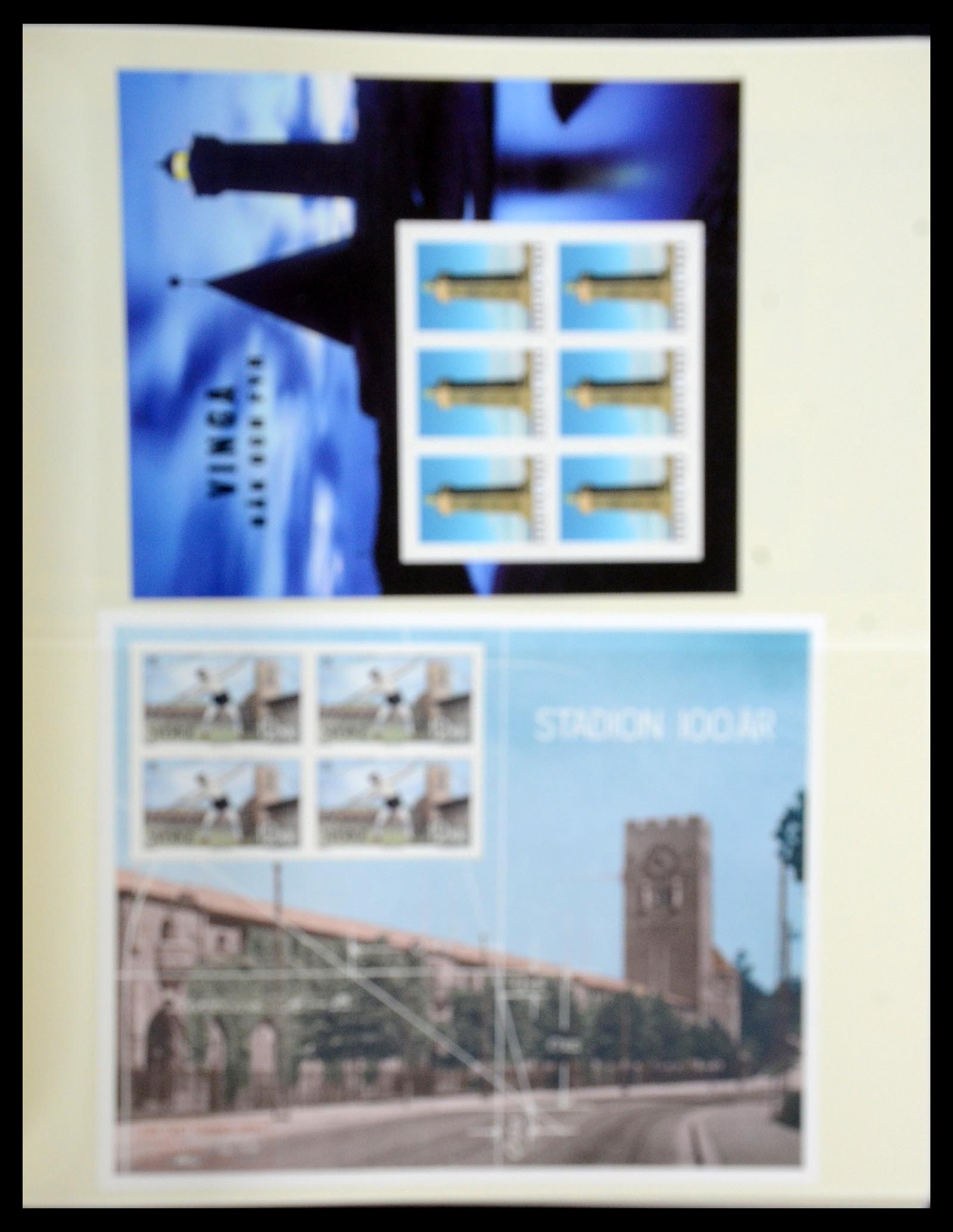 35256 024 - Postzegelverzameling 35256 Zweden blokken 1980-2018.