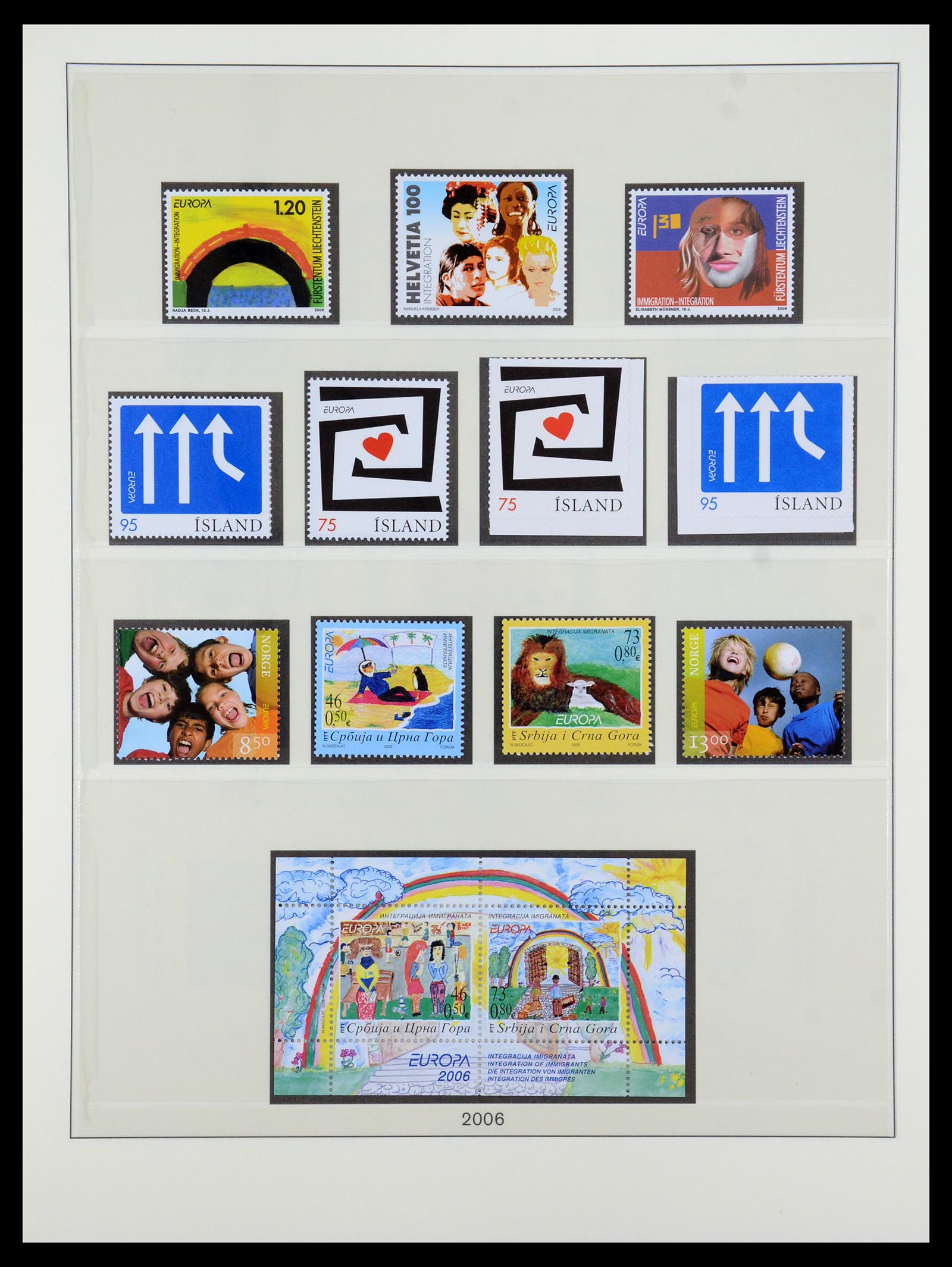 35261 363 - Postzegelverzameling 35261 Europa CEPT 1977-2010.